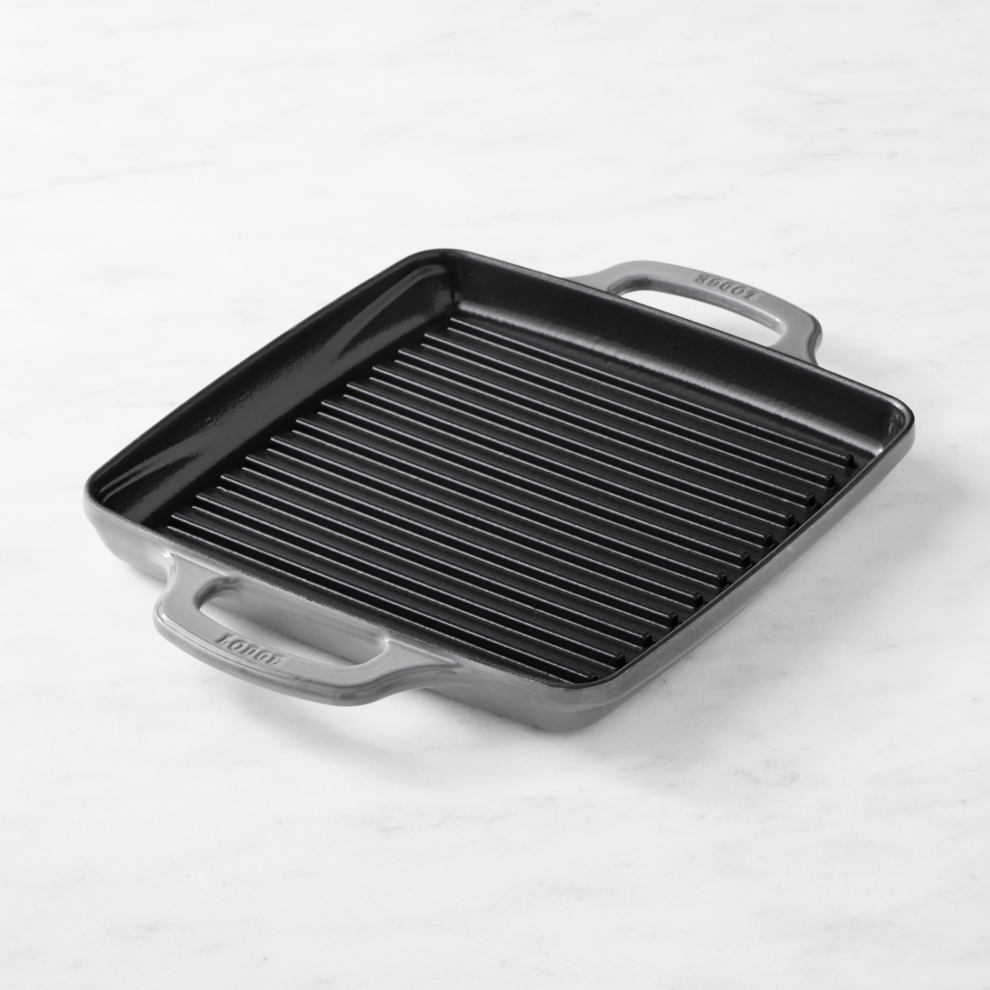 Lodge USA Enameled Cast Iron Grill Pan, 11