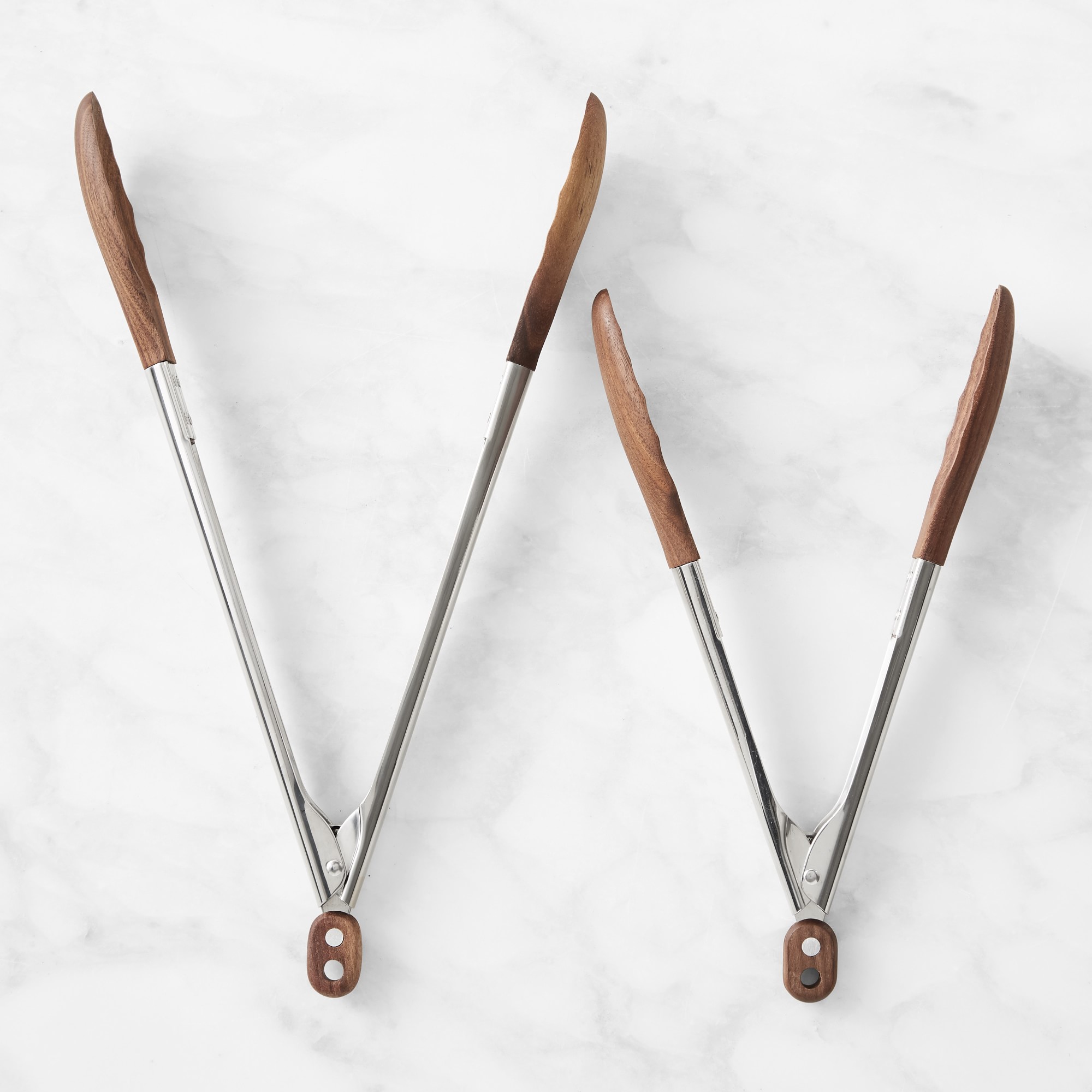 Williams Sonoma Walnut Locking Tongs