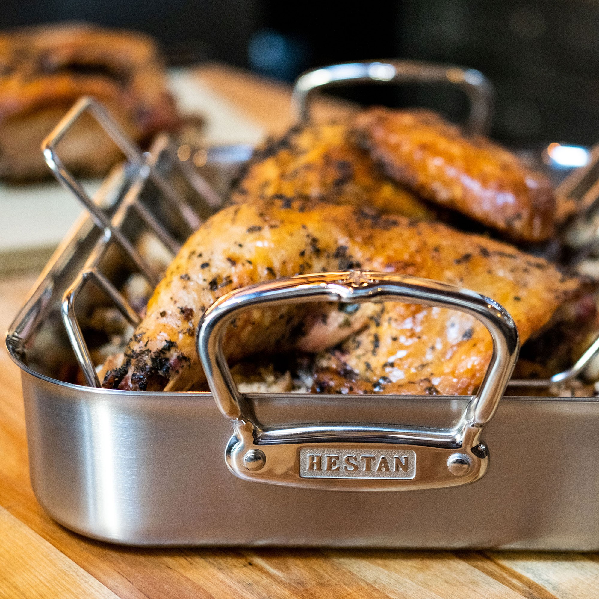Hestan Provisions Stainless-Steel Classic Roaster with Rack