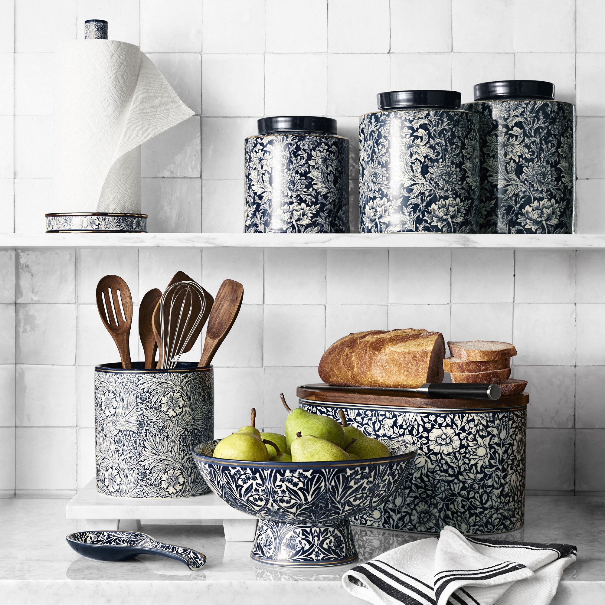 Morris & Co. x Williams Sonoma Bluebell Canisters