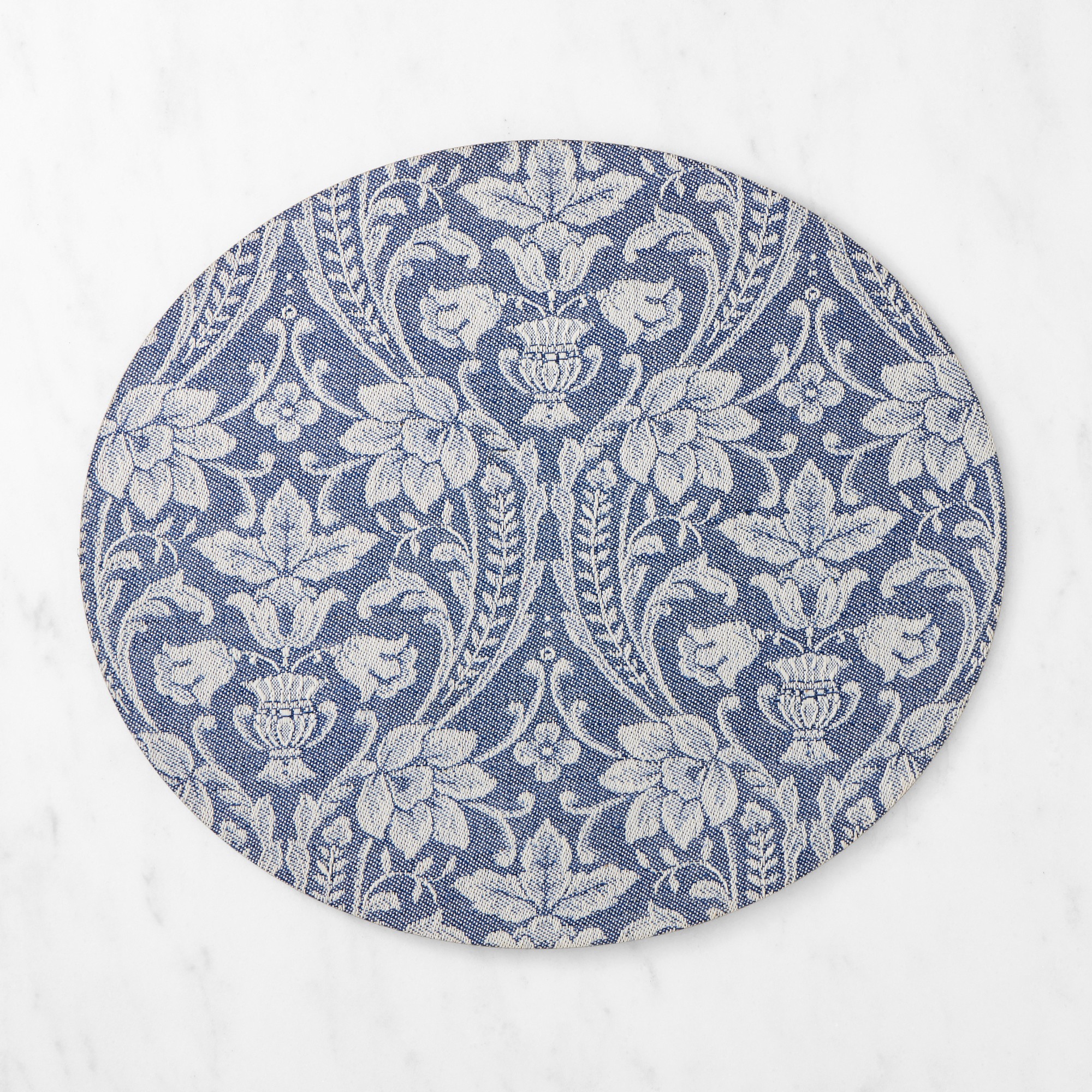 Italian Leather Coated Damask Placemat