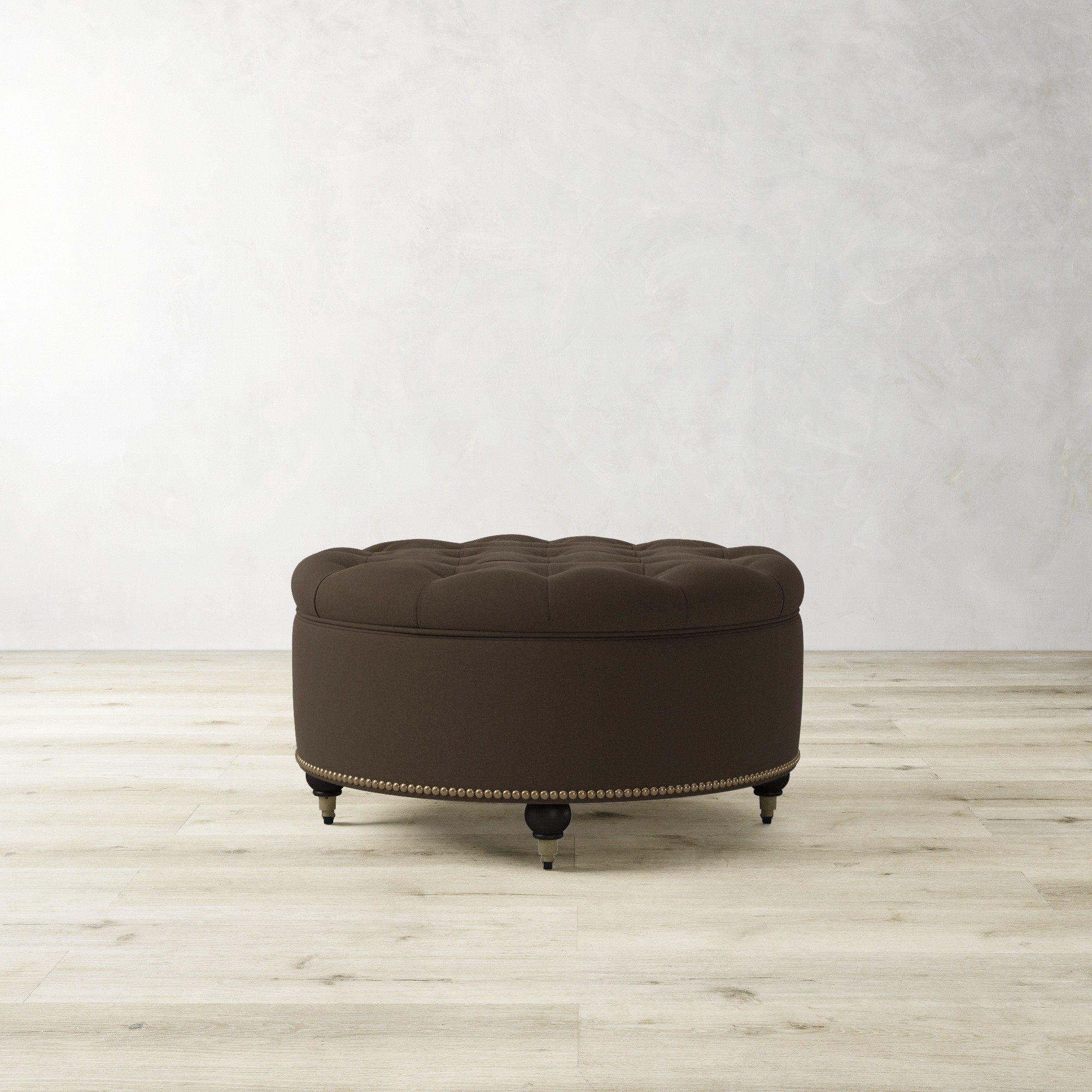 Soho Tufted Round Storage Ottoman (36)