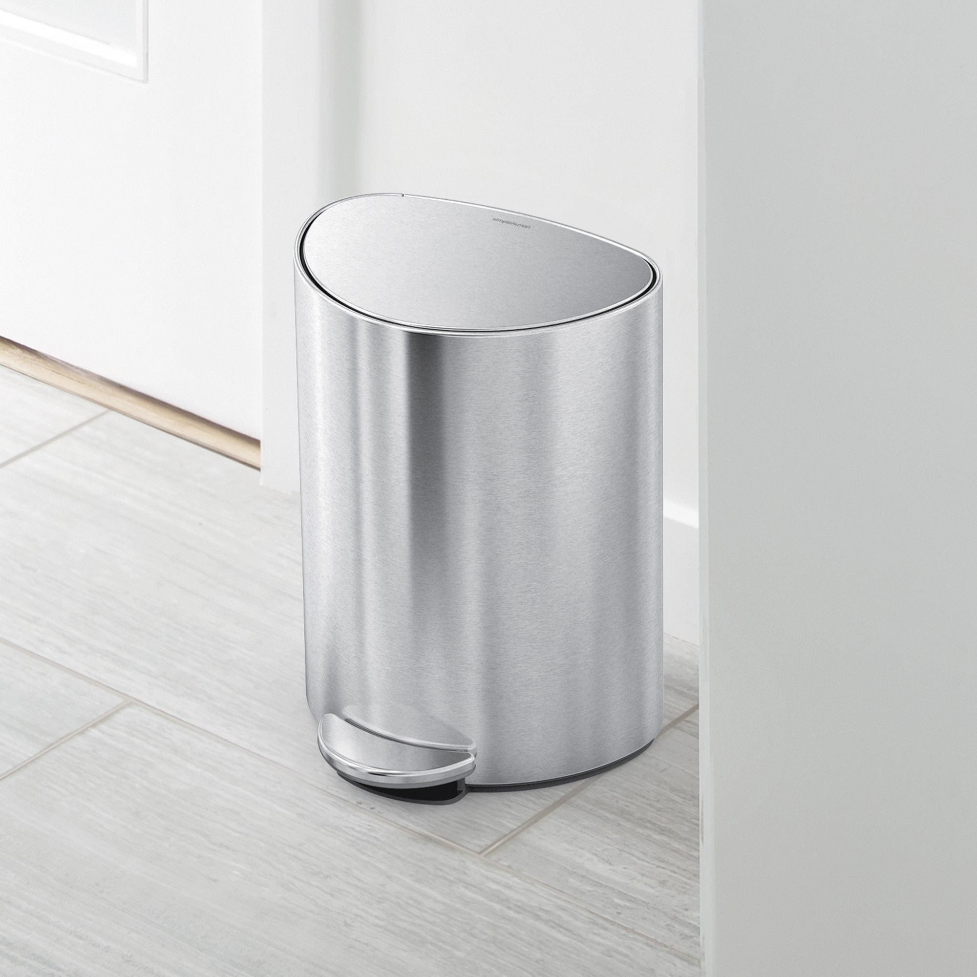 simplehuman™ 6L Semi Round Step Trash Can