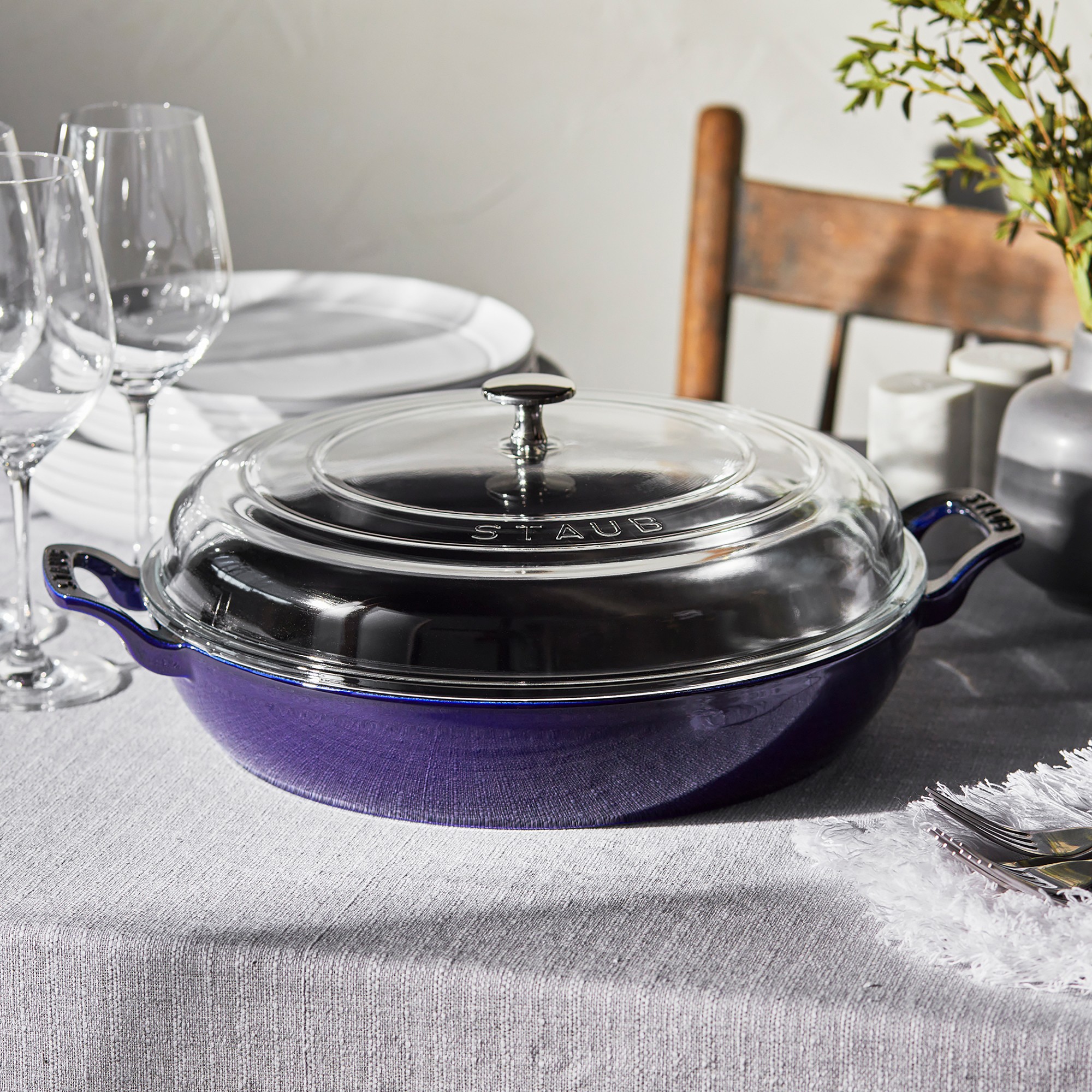 Staub Enameled Cast Iron Everything Braiser, 3 1/2-Qt.