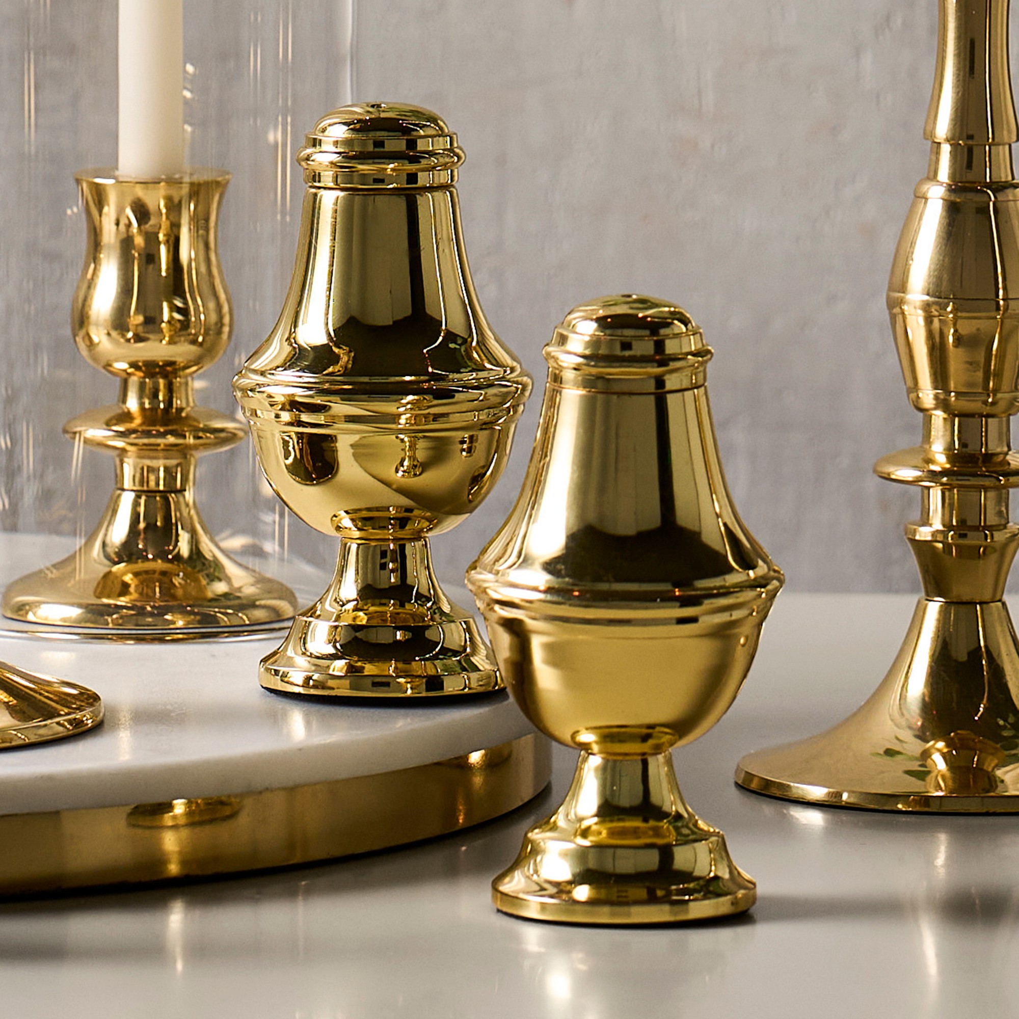 Heirloom Gold Tiny Taper Holders