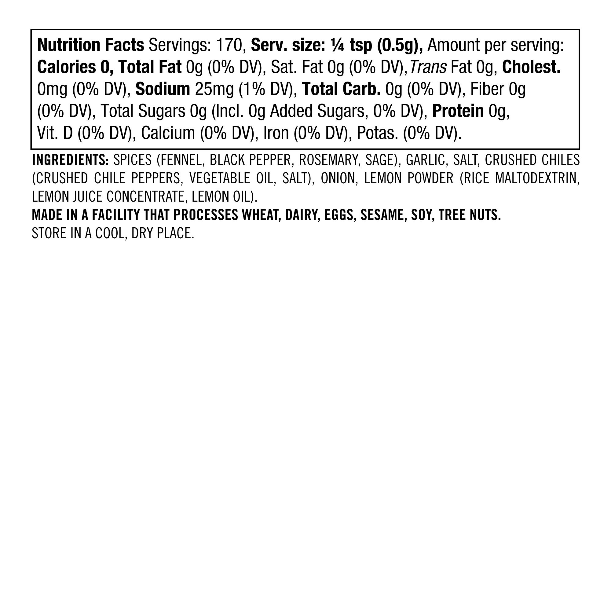 Williams Sonoma Turkey Rub, Turchetta