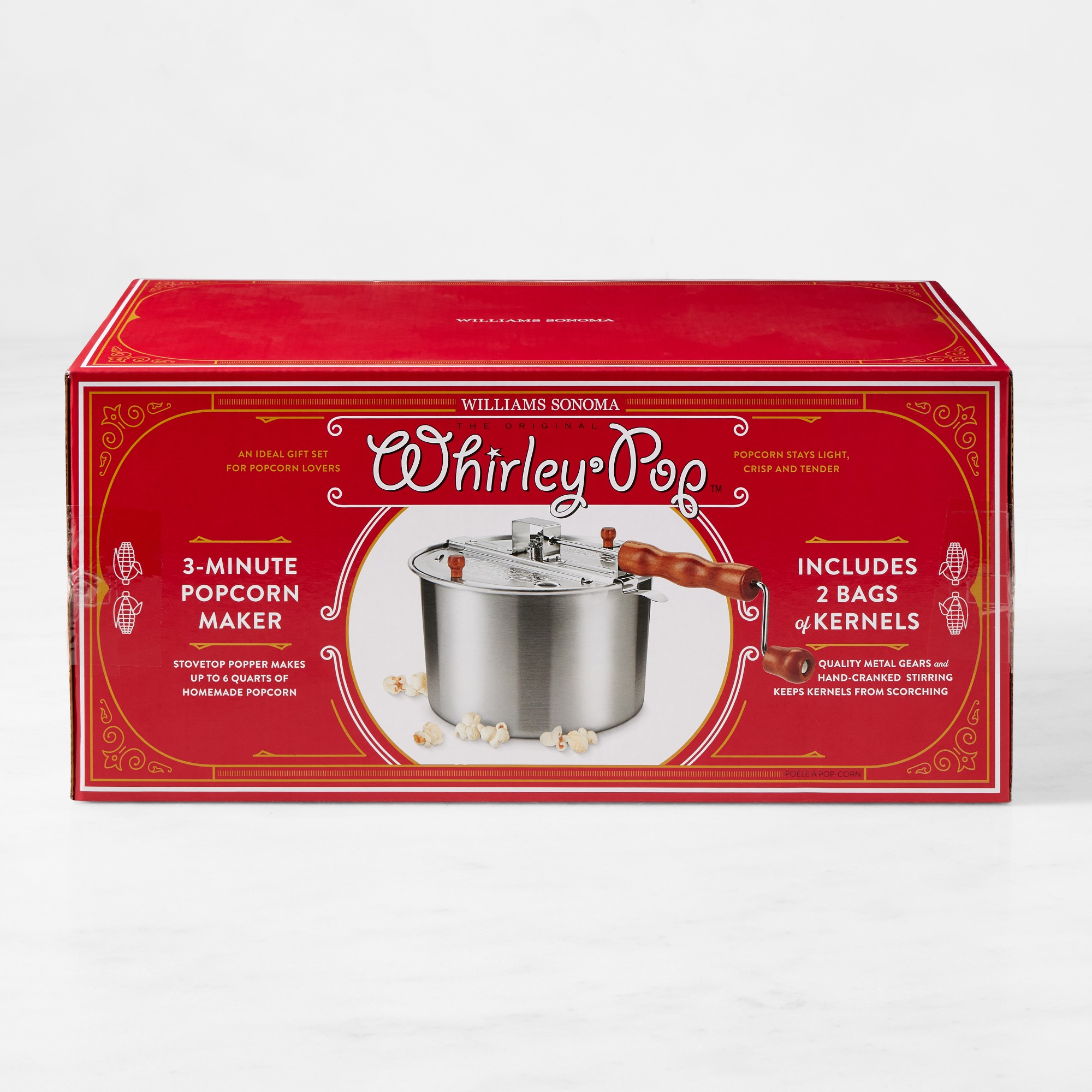 Whirley Pop Metal Gears Popcorn Maker Gift Set