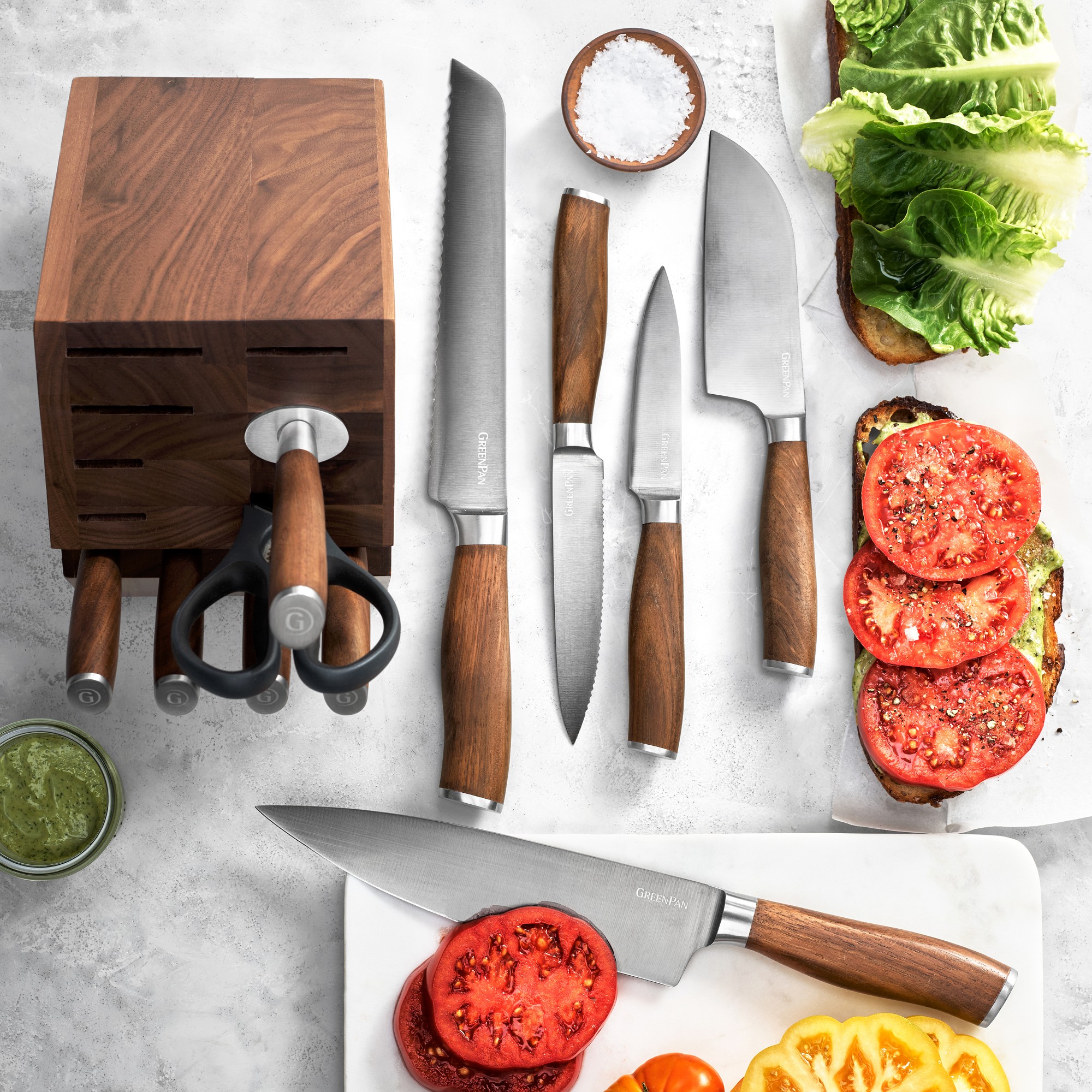 GreenPan™ Premiere Knife Block, Set of 12