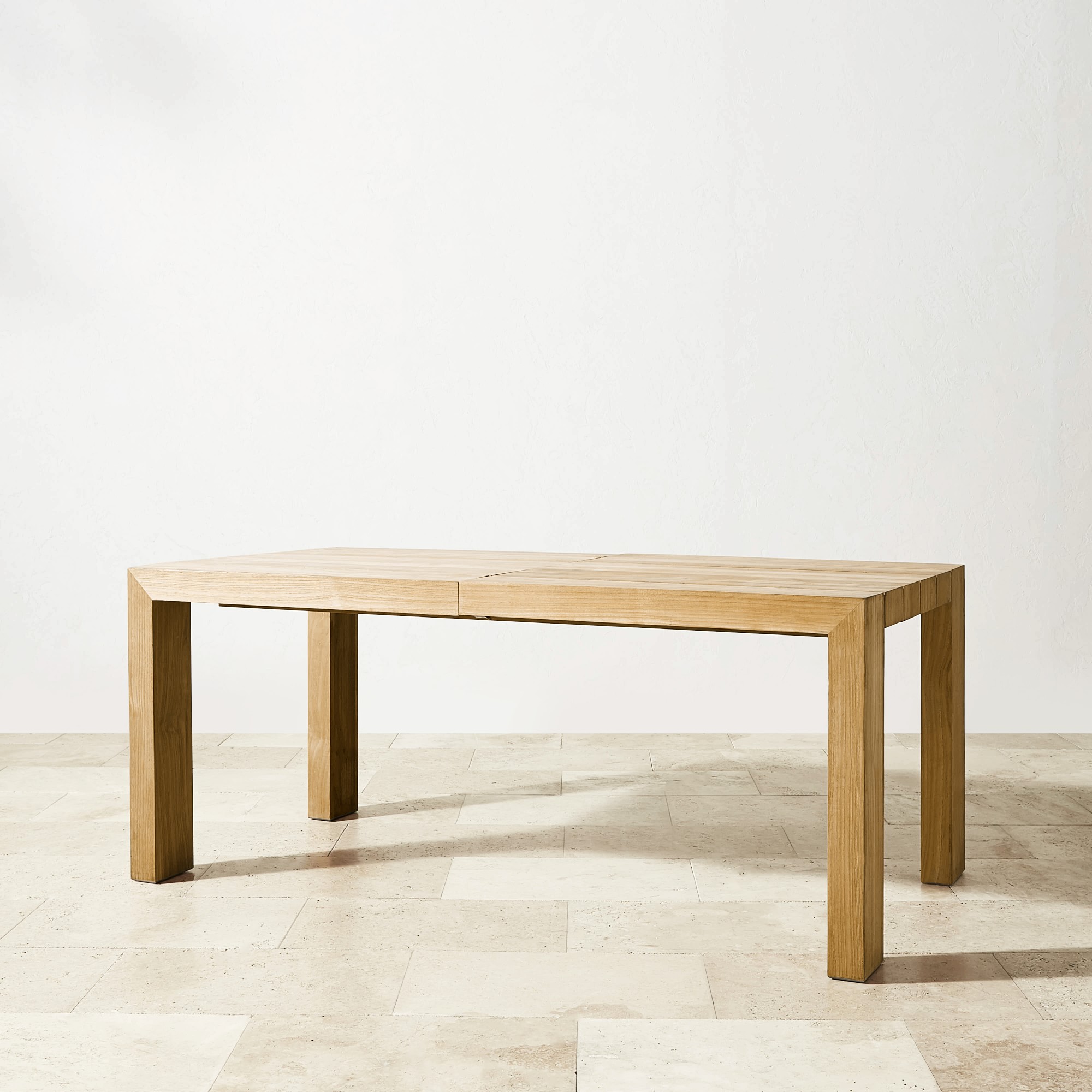 Larnaca Outdoor Teak Extendable Dining Table (72-118)