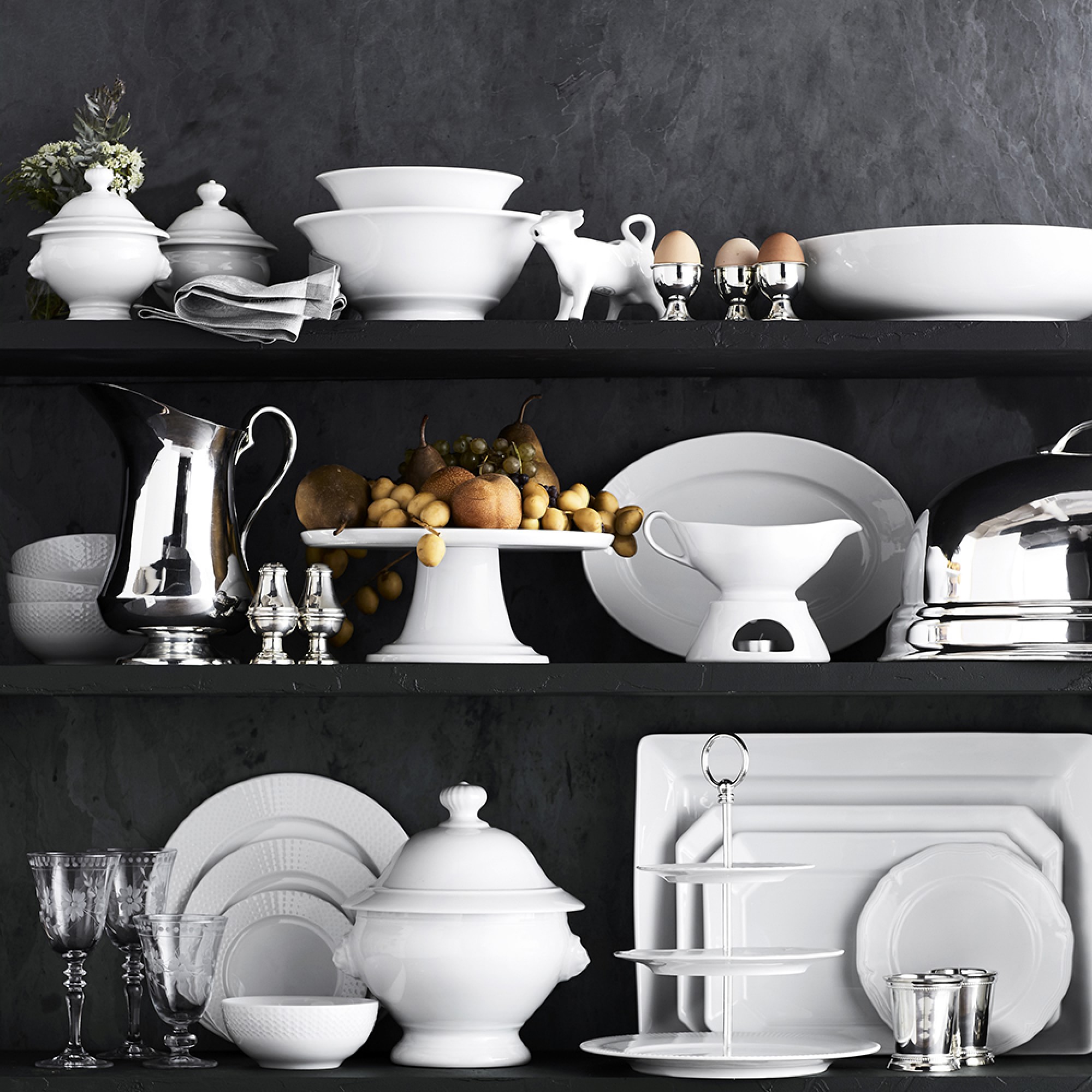 Pillivuyt Perle Porcelain Salad Plates