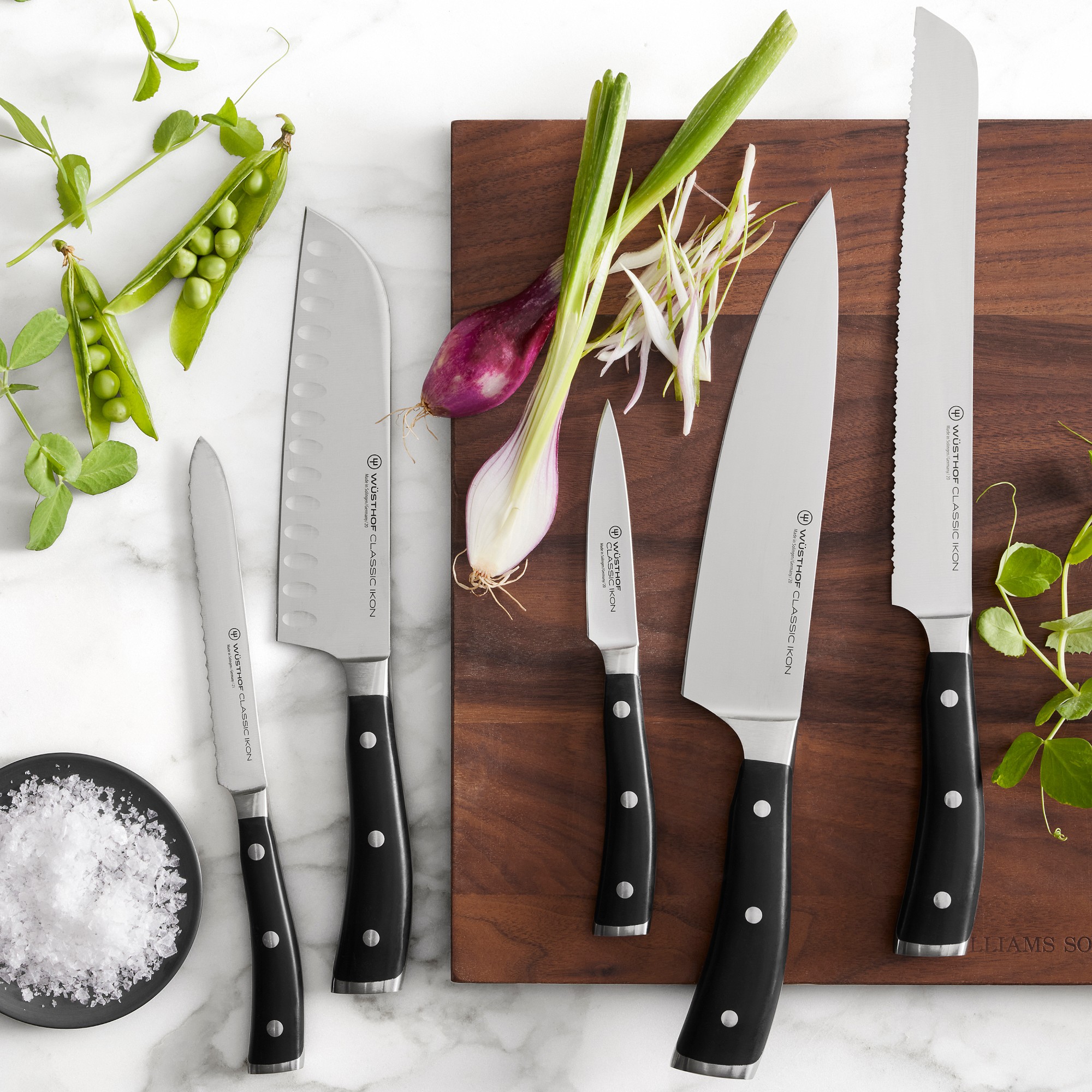 Wüsthof Classic Ikon Double-Serrated Bread Knife, 9