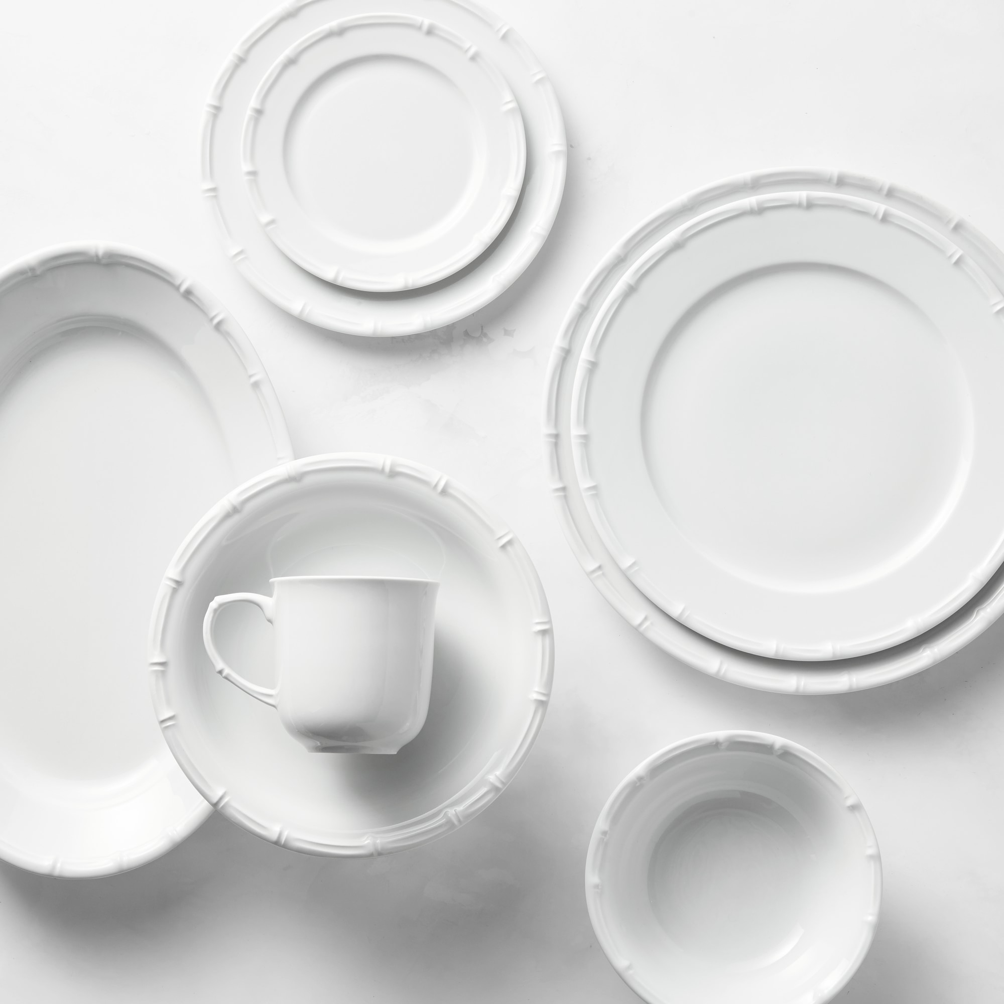 Pillivuyt Bamboo Porcelain Dinnerware Sets