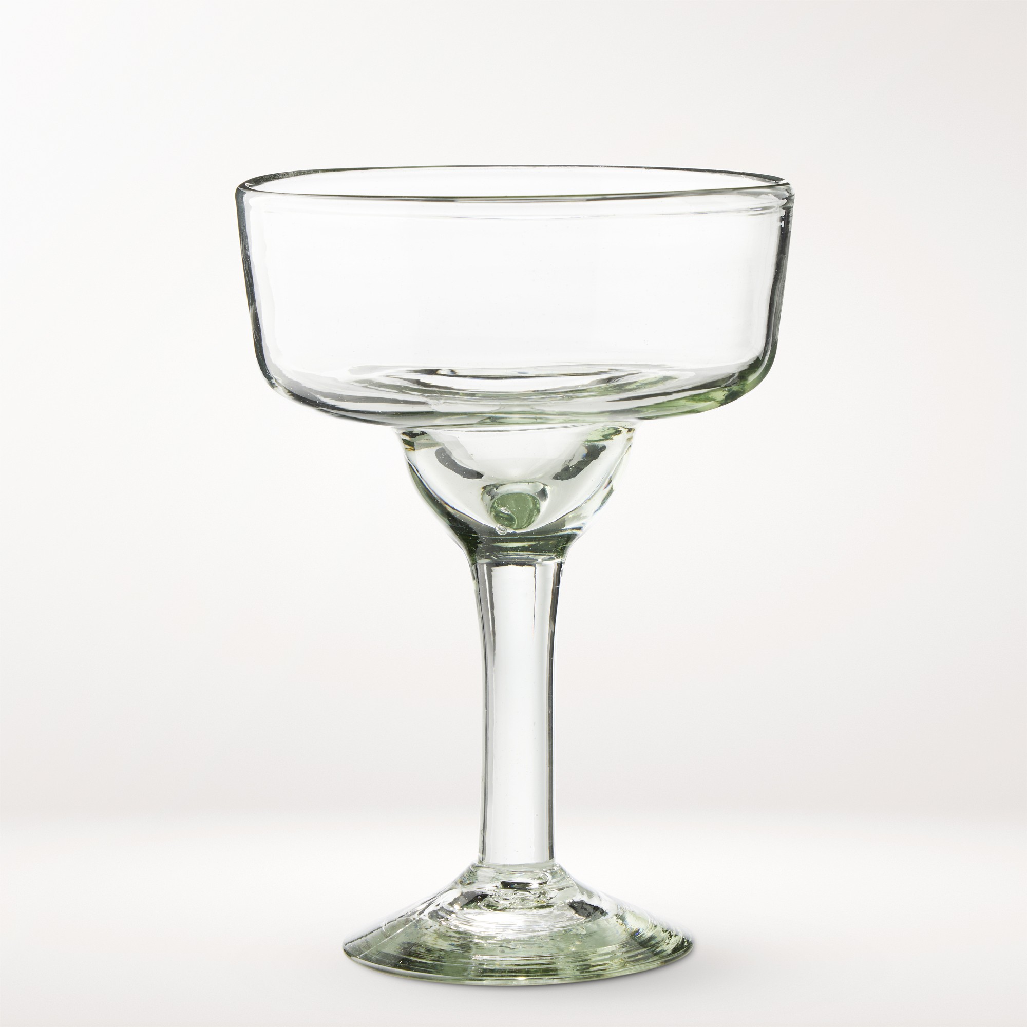 Recycled Glass Margarita Glasses, Set of 4