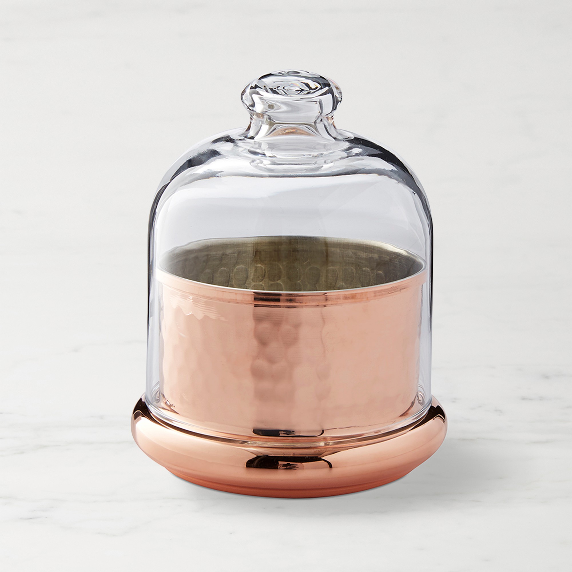 Williams Sonoma Hammered Copper Butter Keeper
