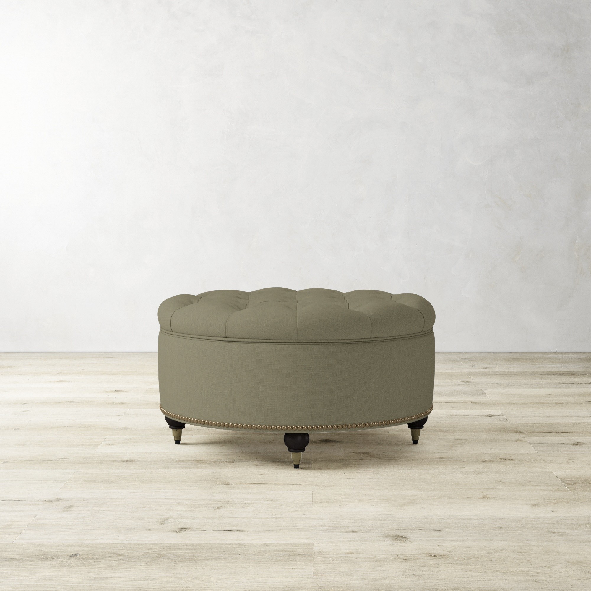 Soho Tufted Round Storage Ottoman (36)