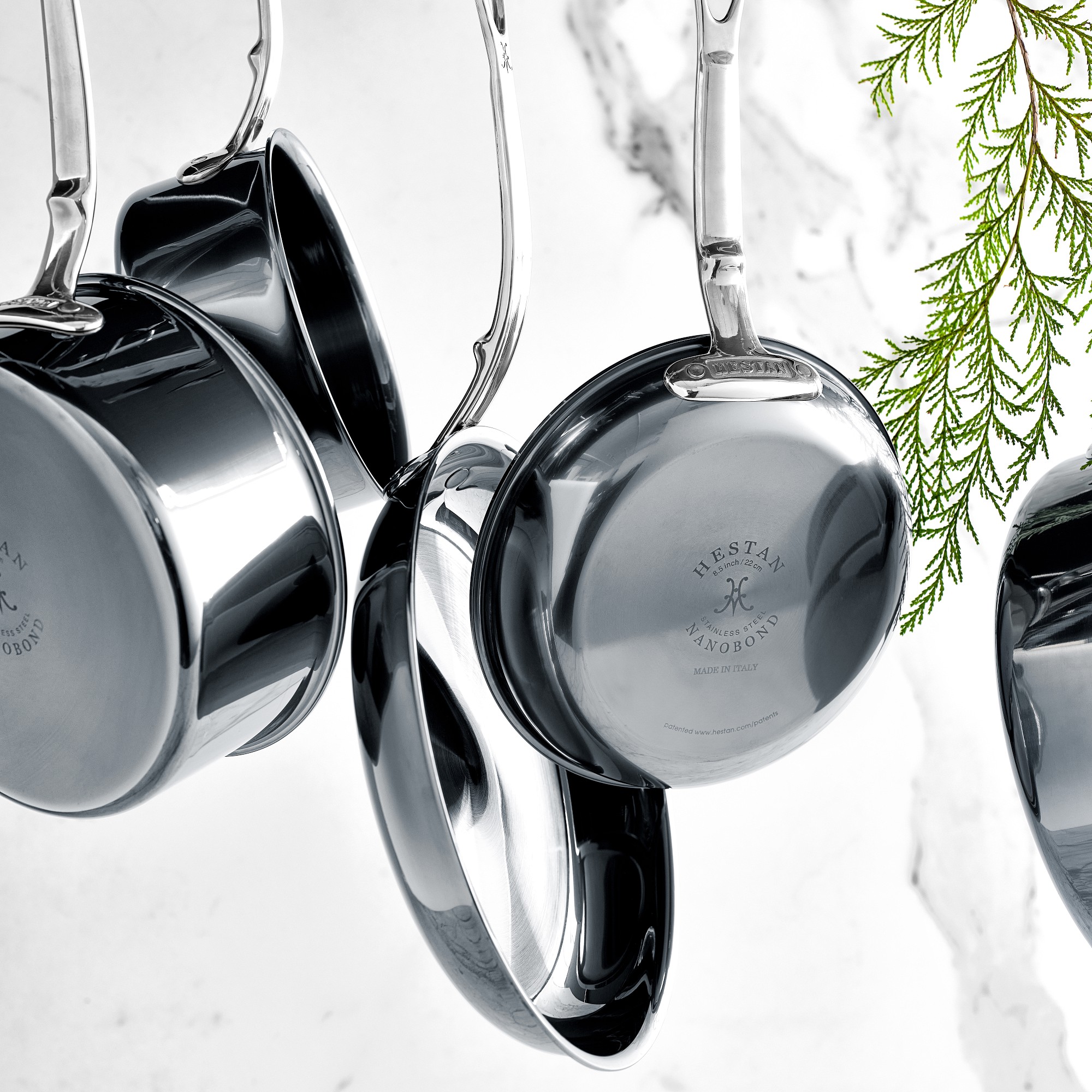 Hestan NanoBond® Titanium Stainless-Steel Skillet Fry Pan, Set of 2