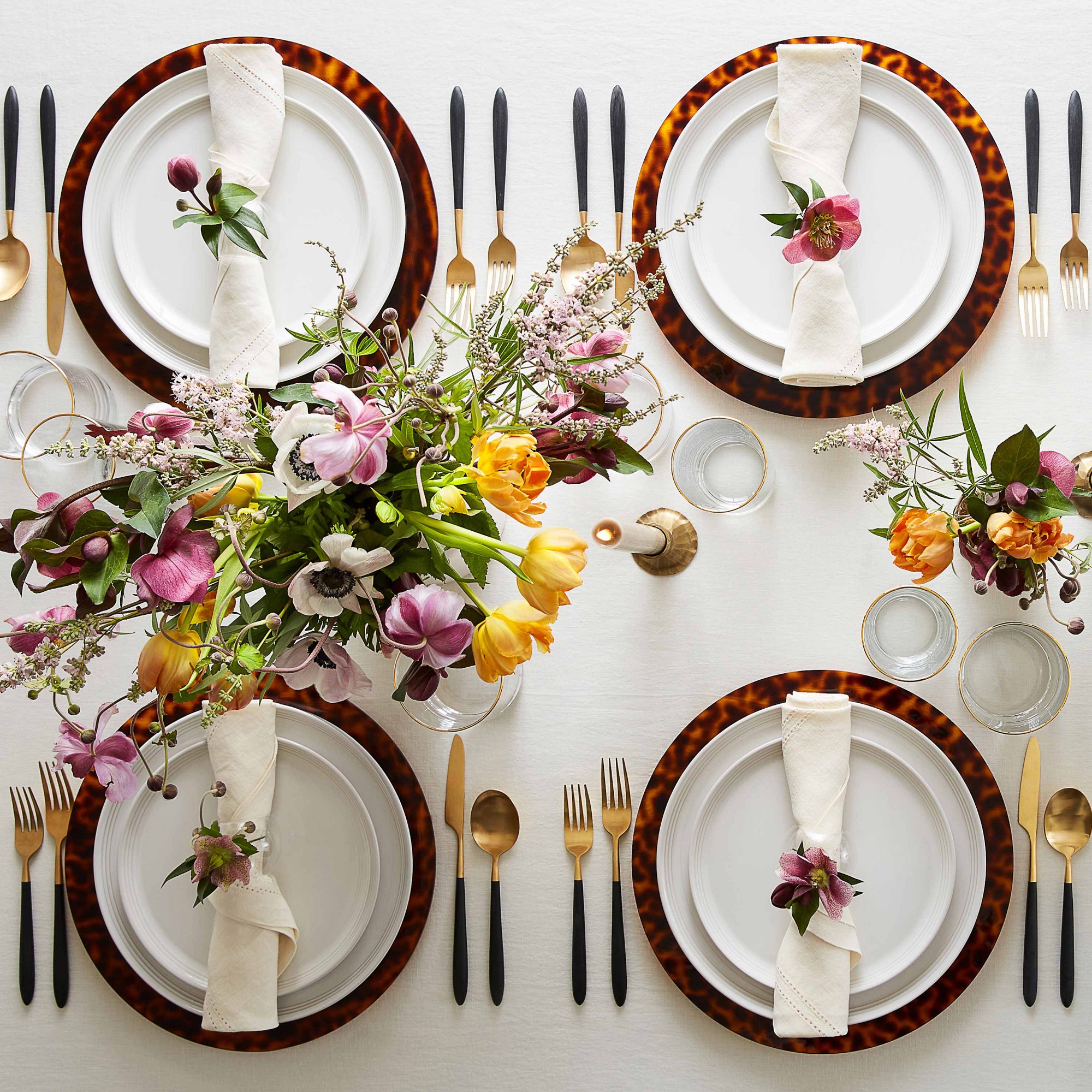 Linen Double Hemstitch Tablecloth