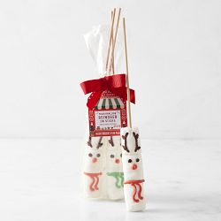 Williams Sonoma Marshmallow Reindeer on Sticks, Set of 4