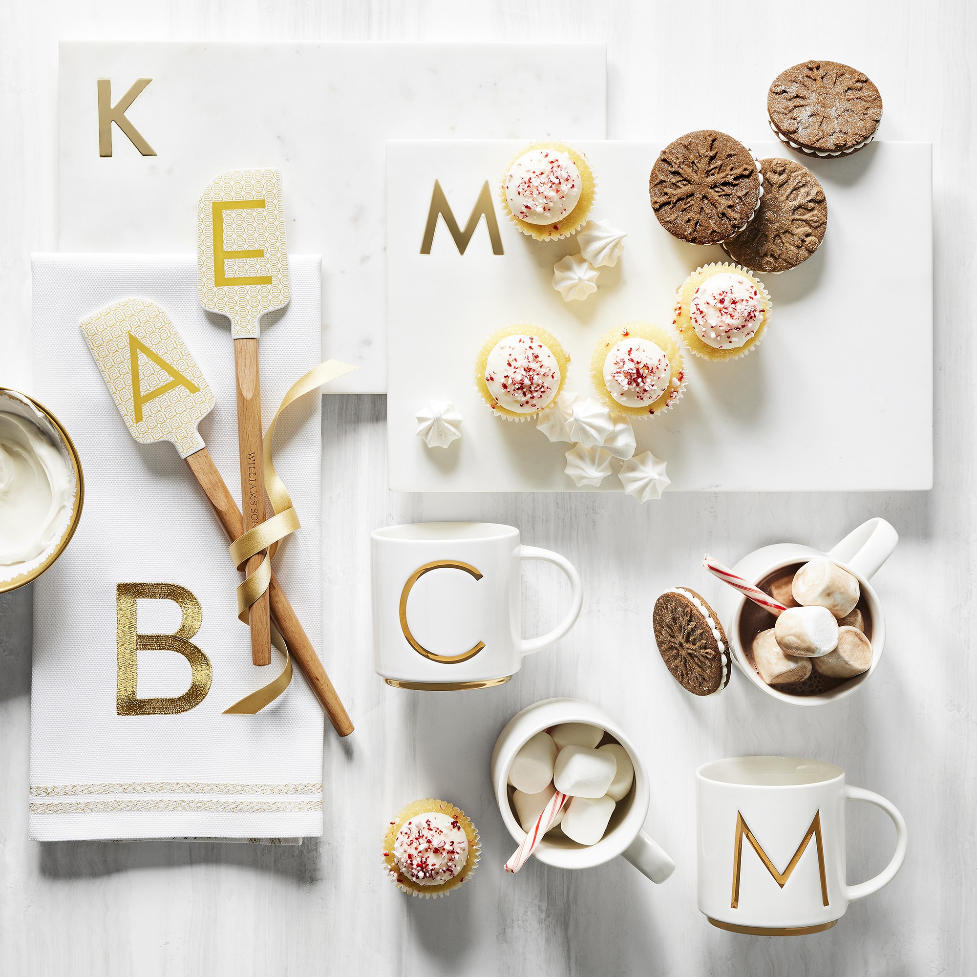 Gold Monogram Mug