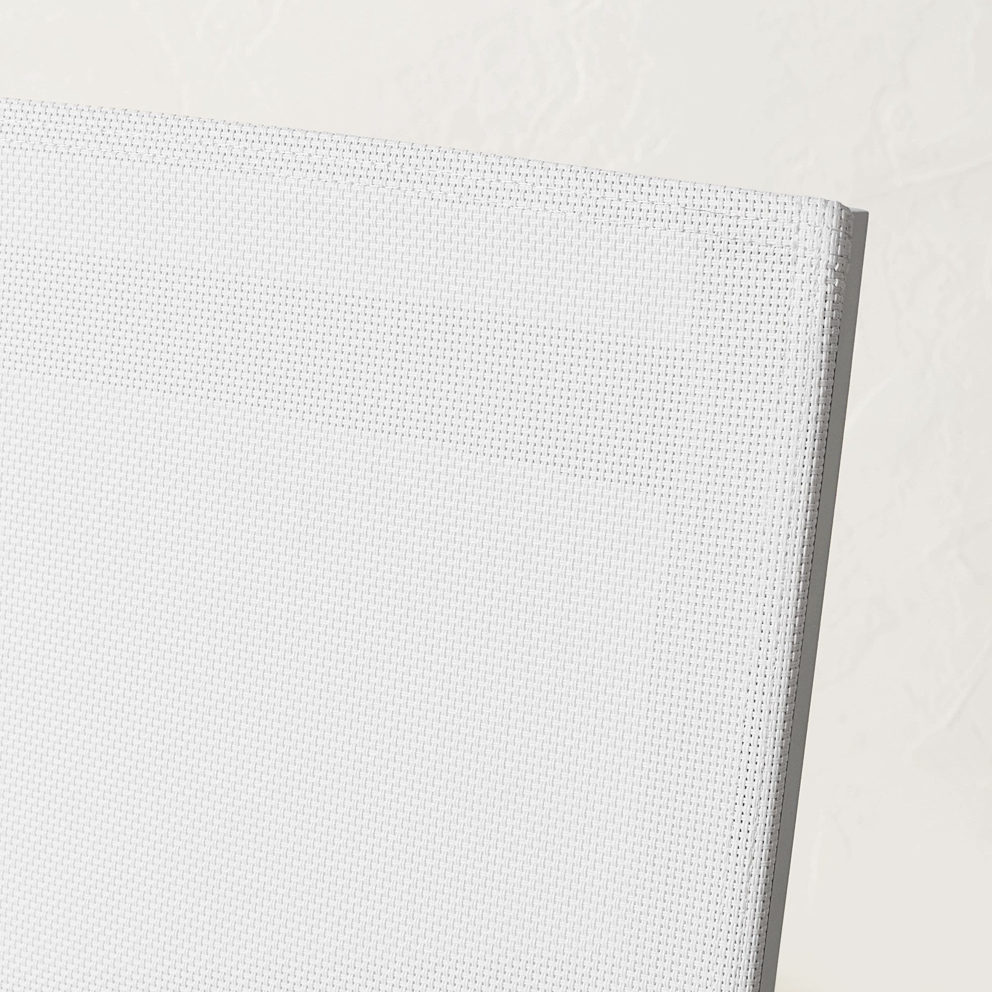 Santa Barbara White Metal Dining Table & Dining Chairs (84-124)