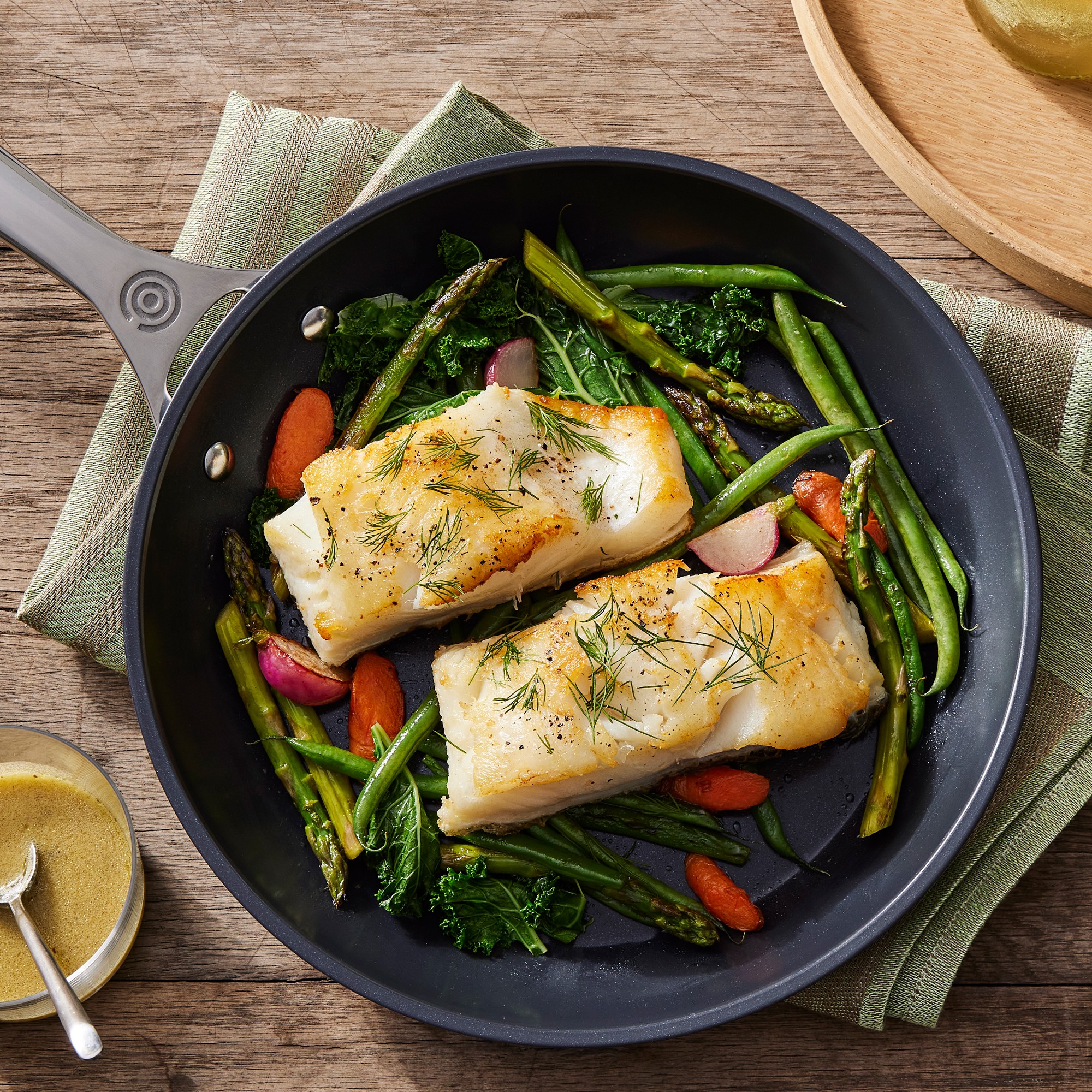 Le Creuset Ceramic Nonstick Fry Pan Set, 8 & 10