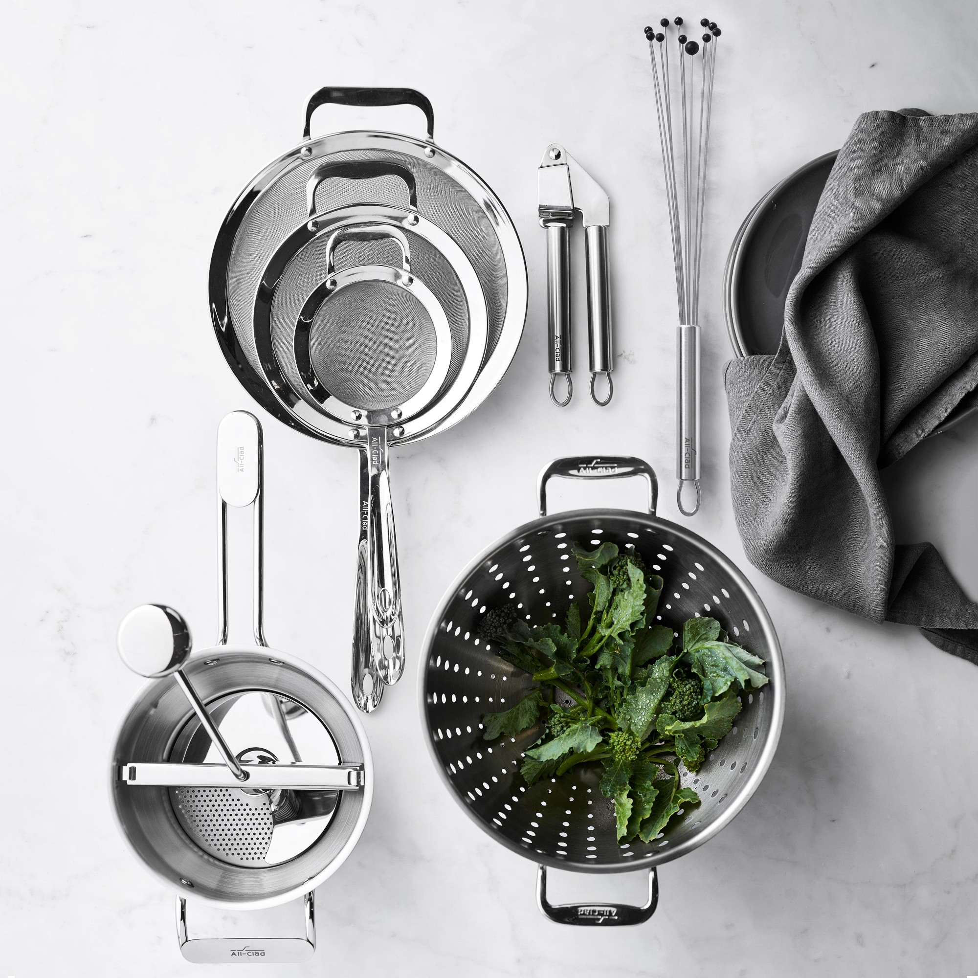 All-Clad Stainless-Steel Garlic Press