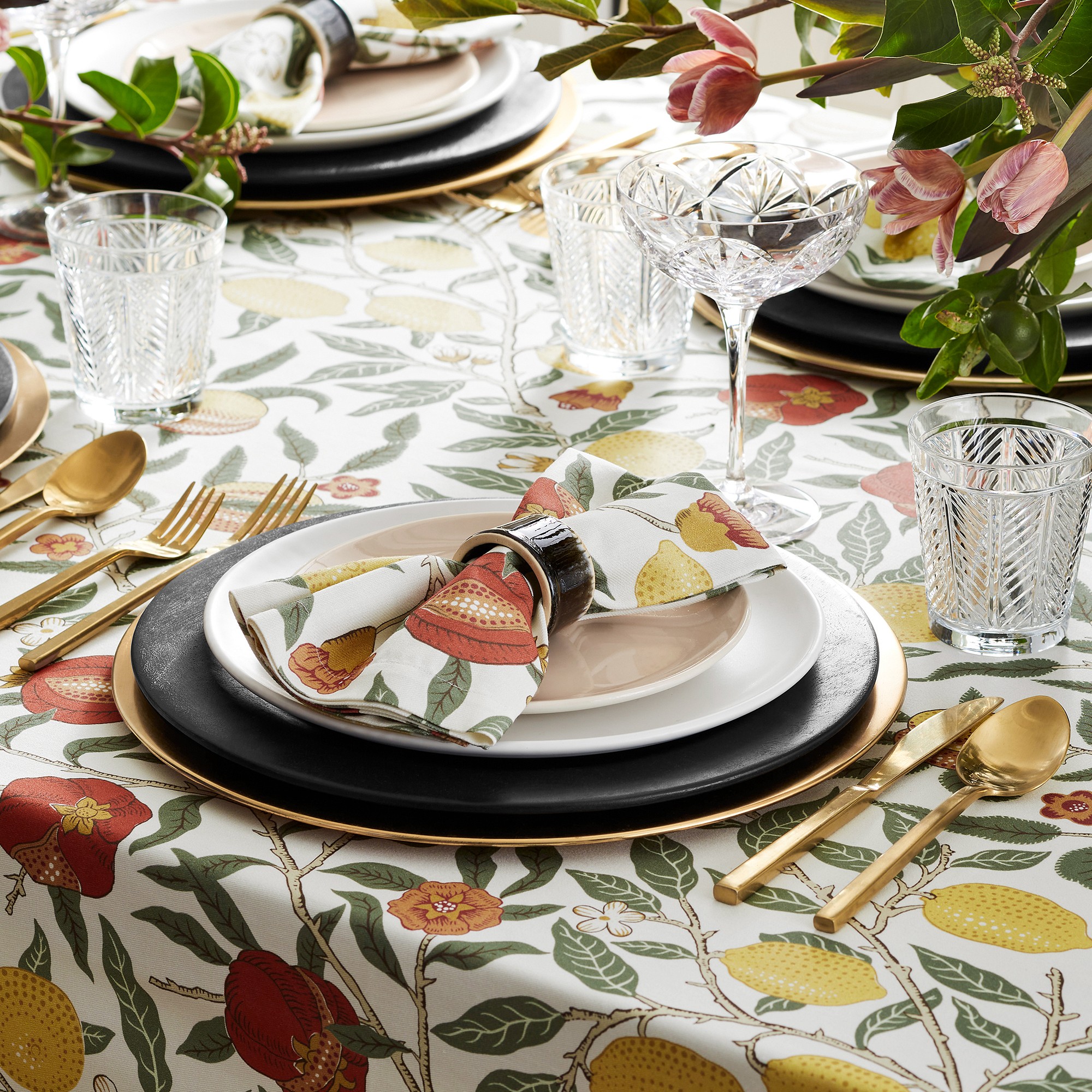 Morris & Co. x Williams Sonoma Fruit Tablecloth