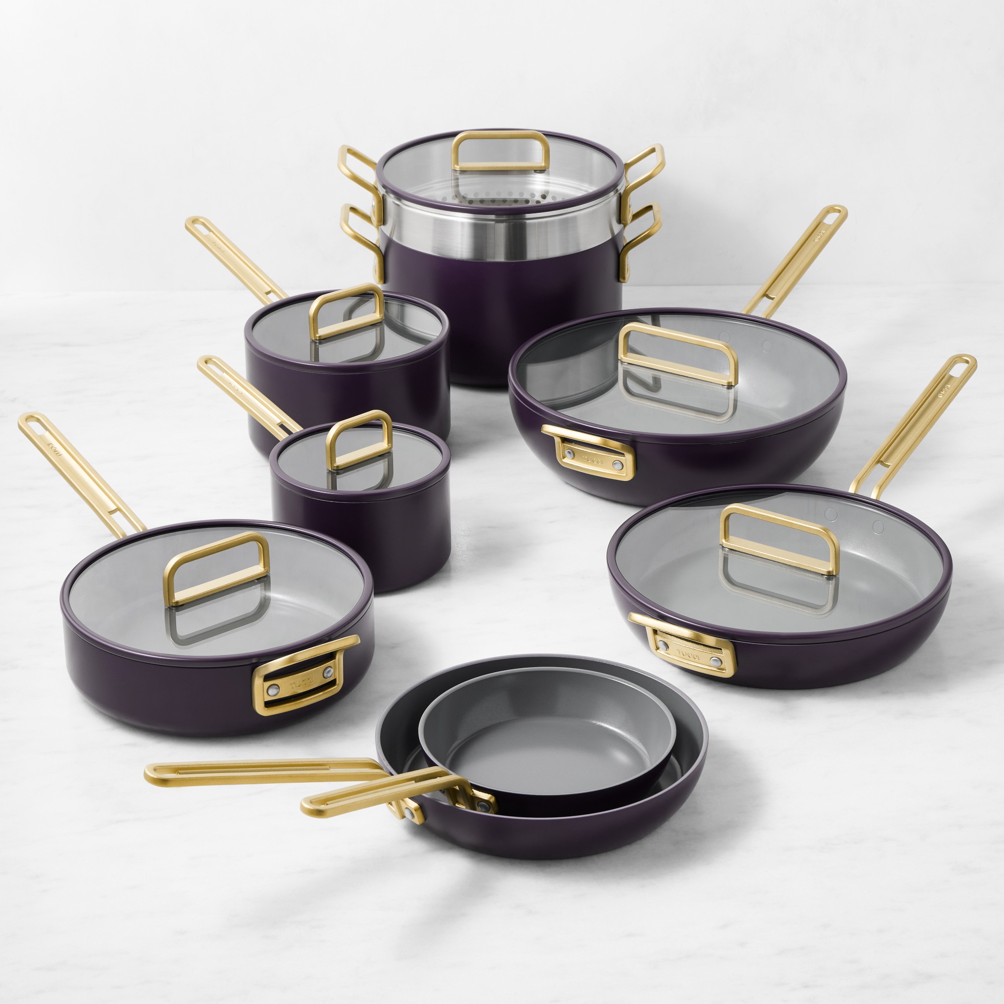 GreenPan™ Stanley Tucci™ Ceramic Nonstick 15-Piece Cookware Set, Calabrian Fig