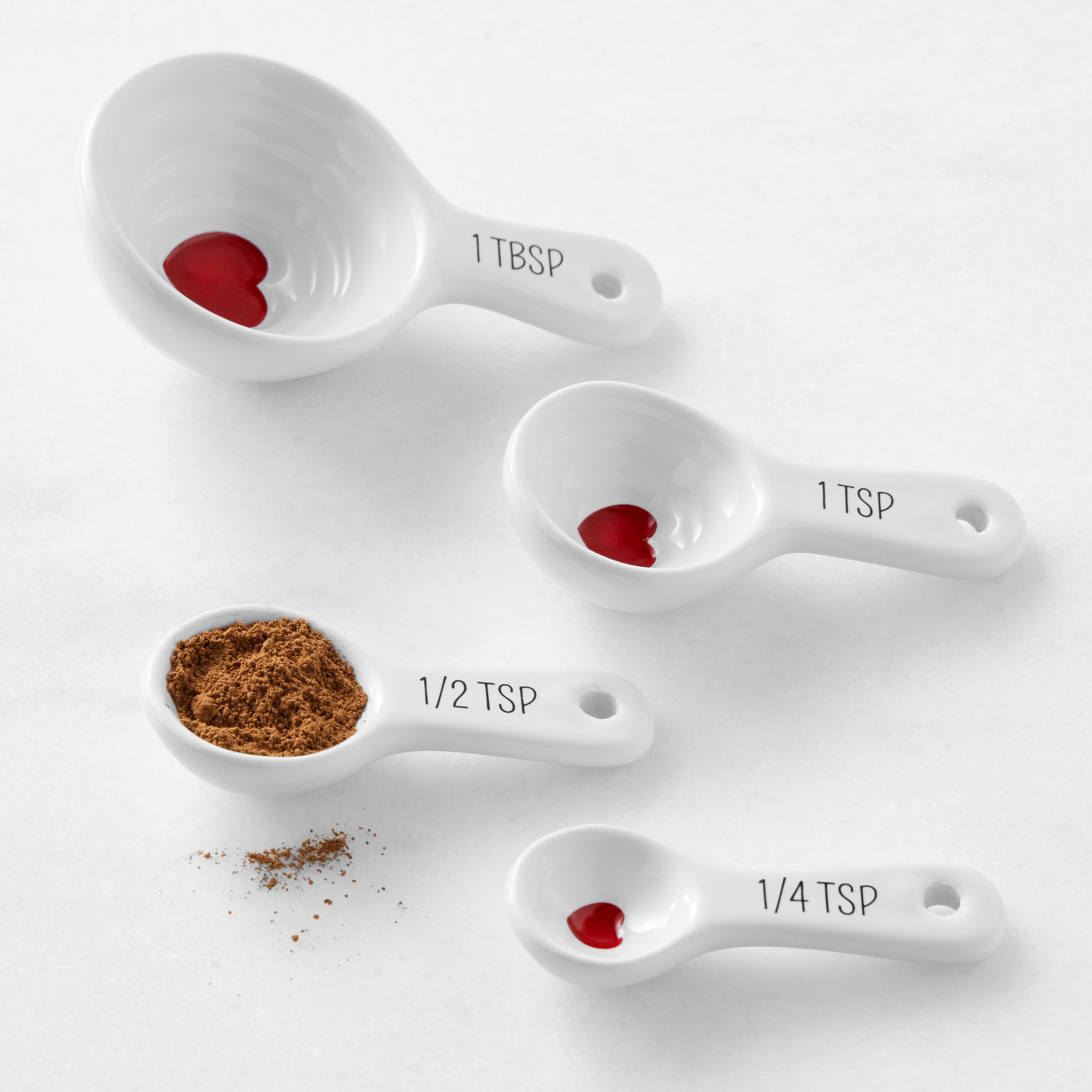Williams Sonoma Heart Measuring Cups and Spoons