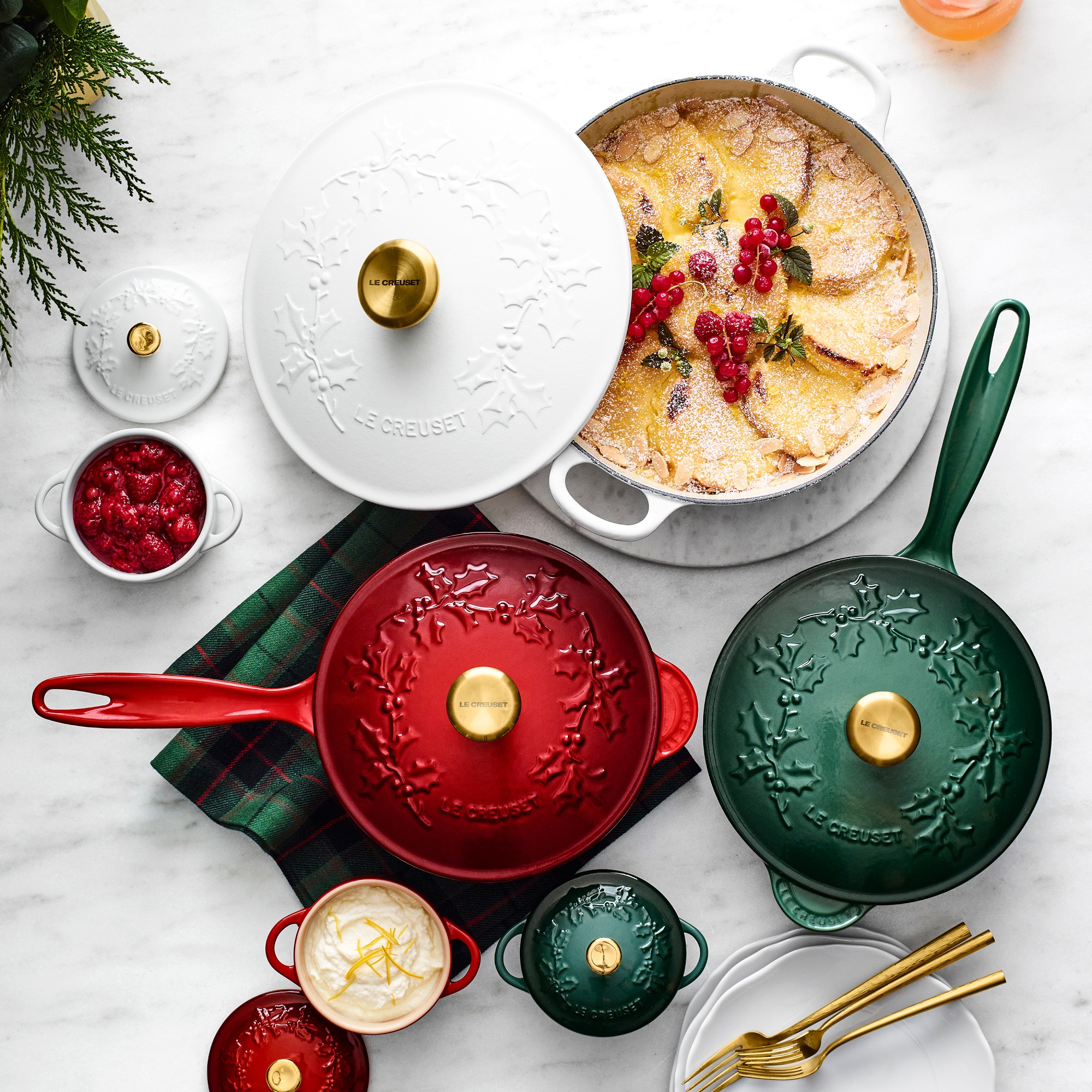 Le Creuset Enameled Cast Iron Holly Saucier, 2 1/4-Qt.