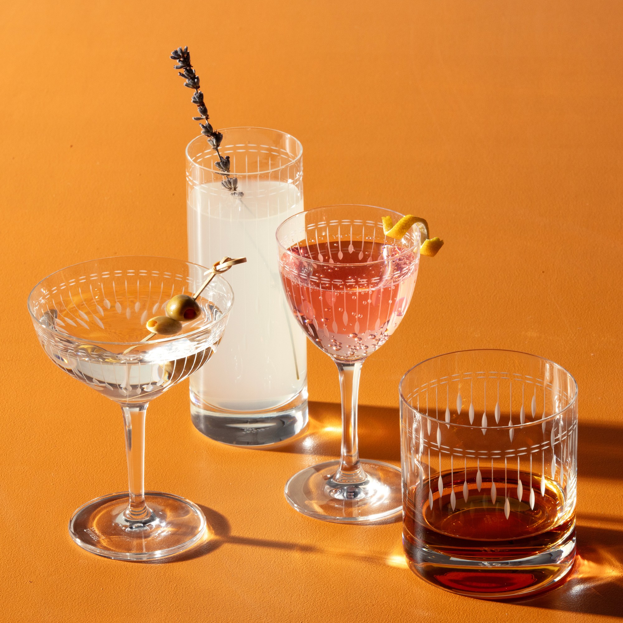 Schott Zwiesel Vanity Etched Highball Glasses, Set of 6