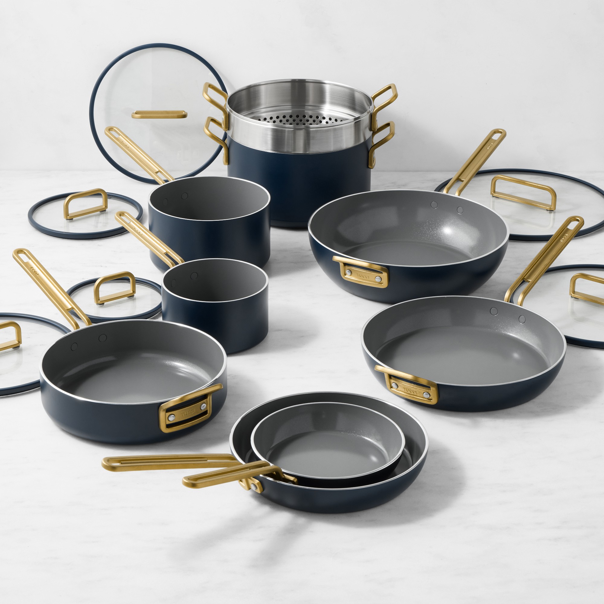 GreenPan™ Stanley Tucci™ Ceramic Nonstick 15-Piece Cookware Set
