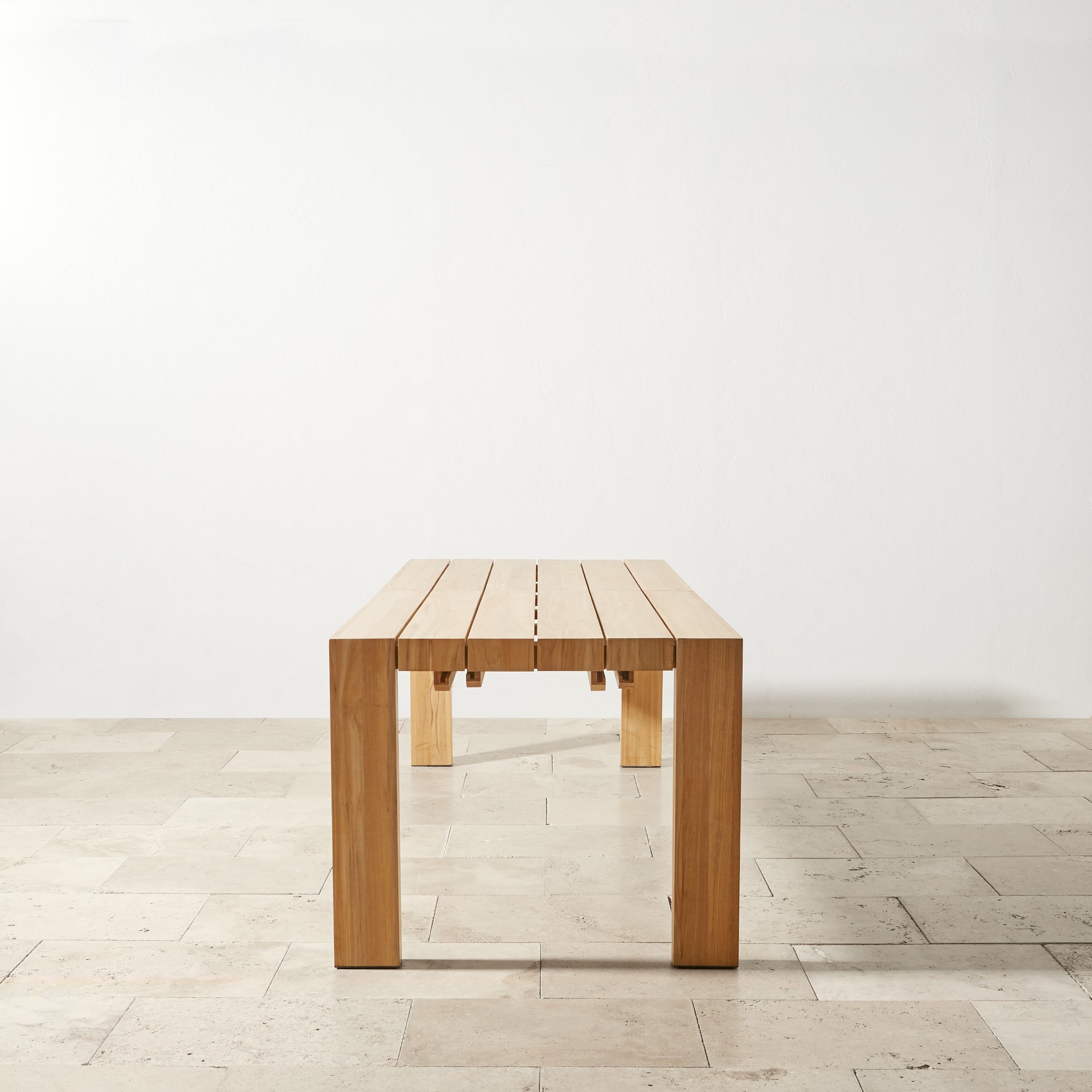 Larnaca Outdoor Teak Extendable Dining Table (72-118)