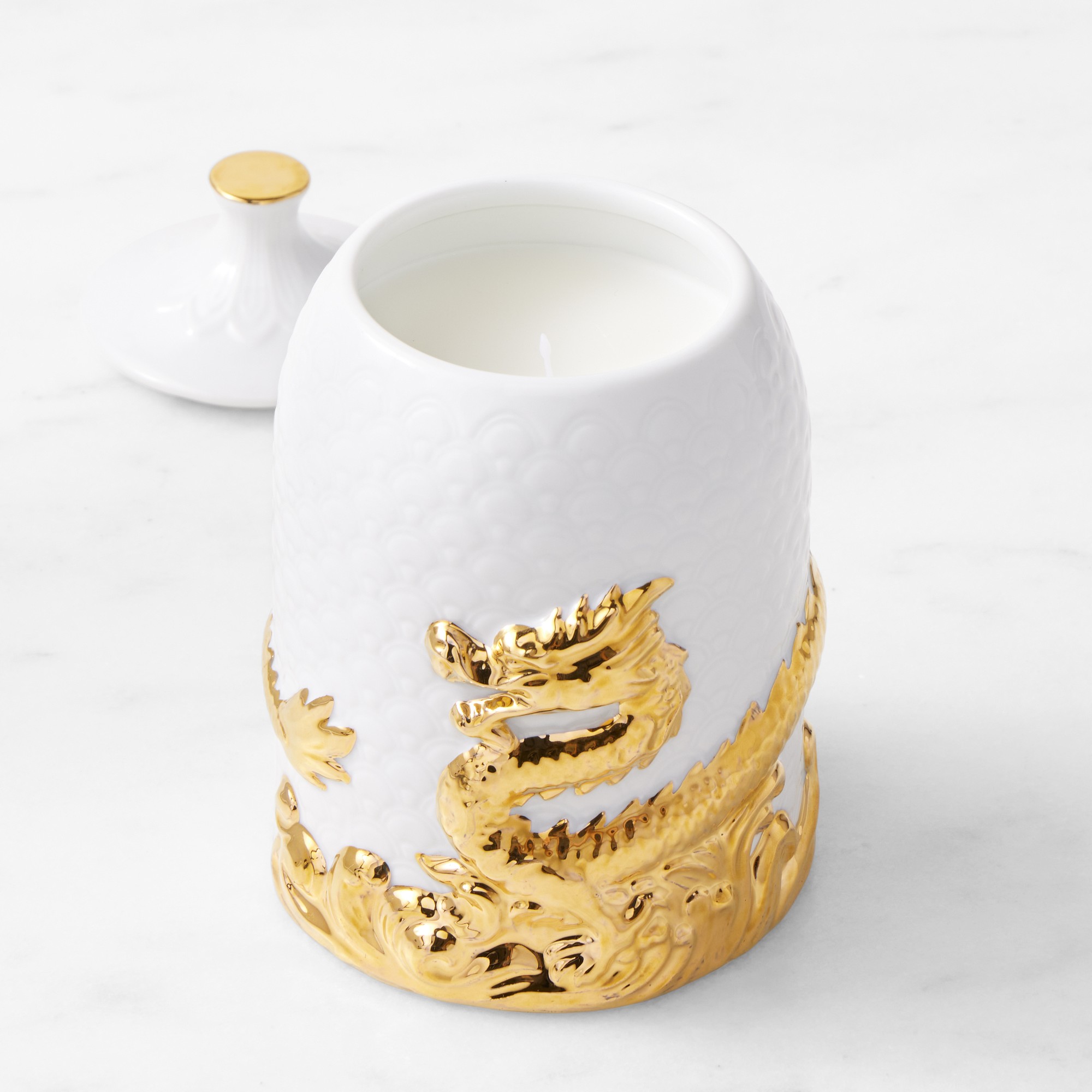 Lunar New Year Golden Dragon Candle