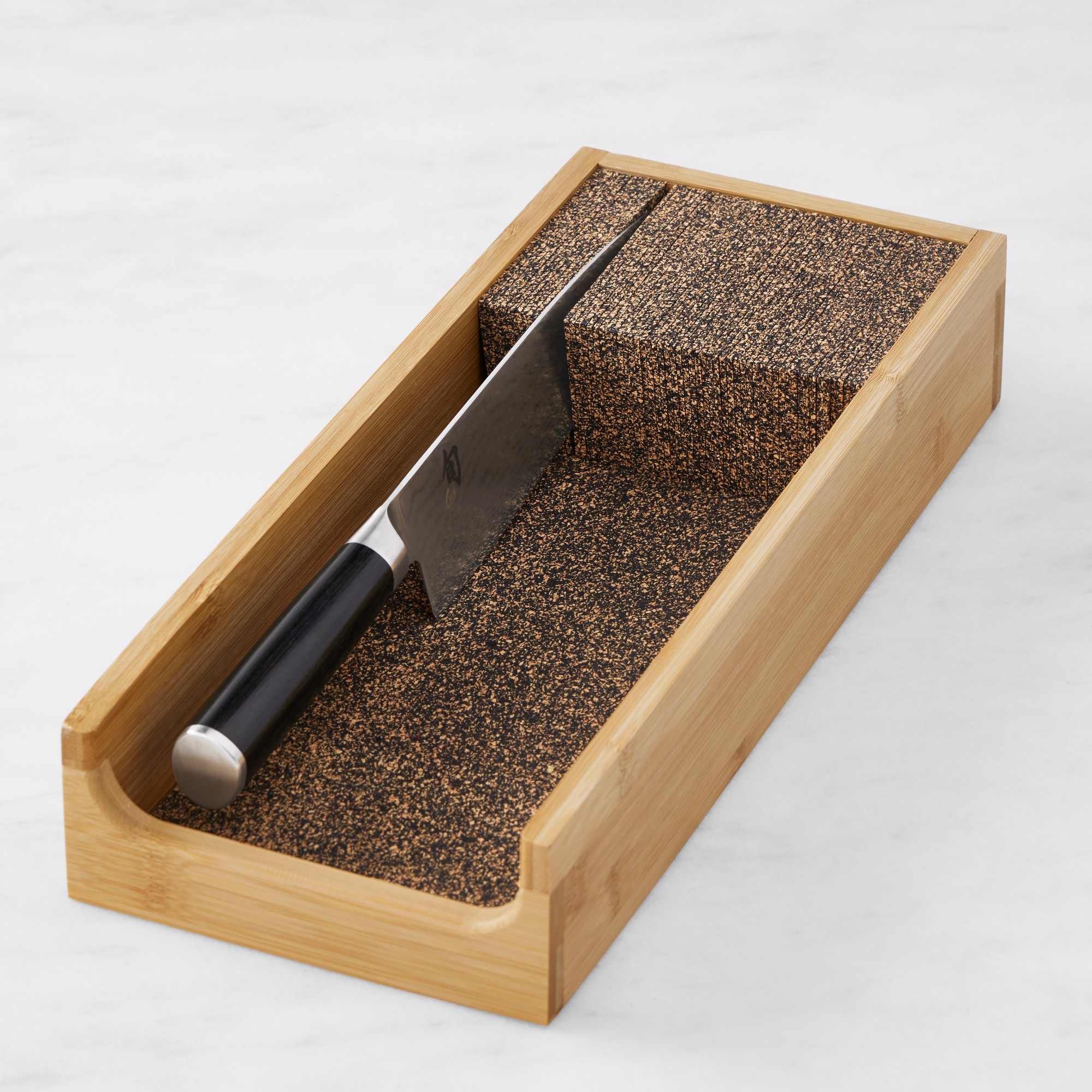 Knife Dock In-Drawer Knife Oraganizer, Bamboo, Small