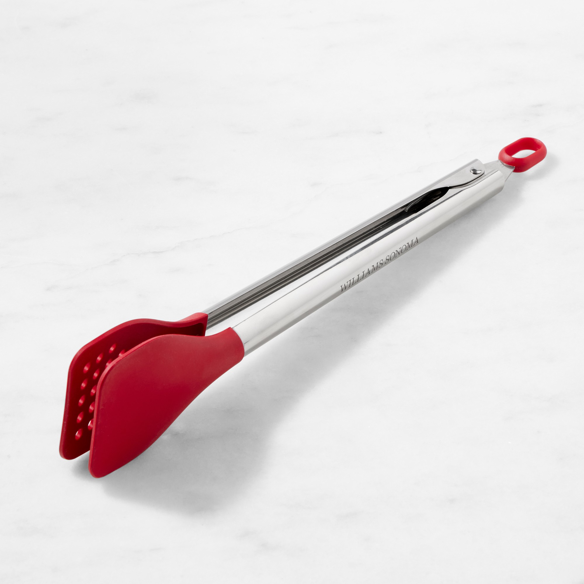 Williams Sonoma Stainless-Steel Silicone Wide Tongs