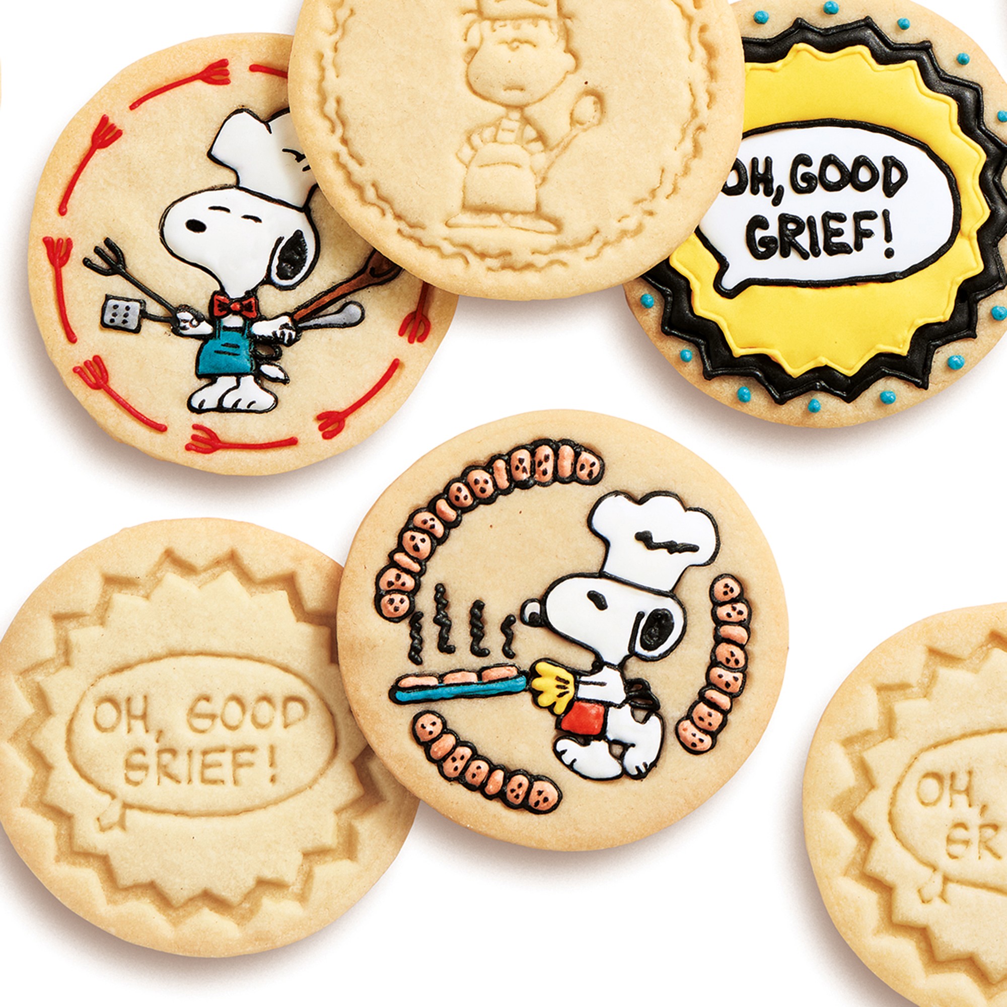 PEANUTS™ x Williams Sonoma Chef Snoopy Silicone Cookie Stamps, Set of 4