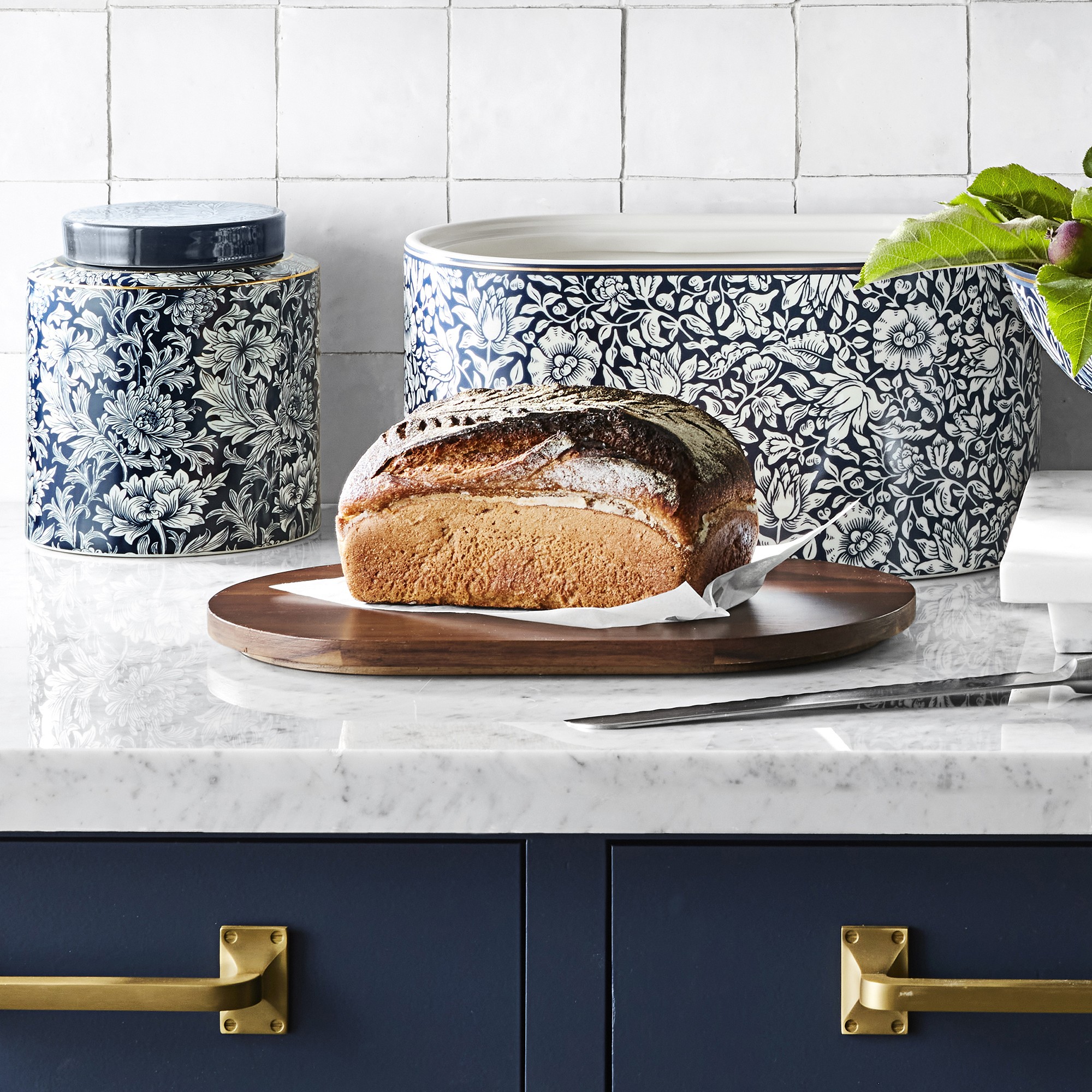 Morris & Co. x Williams Sonoma Bluebell Bread Box