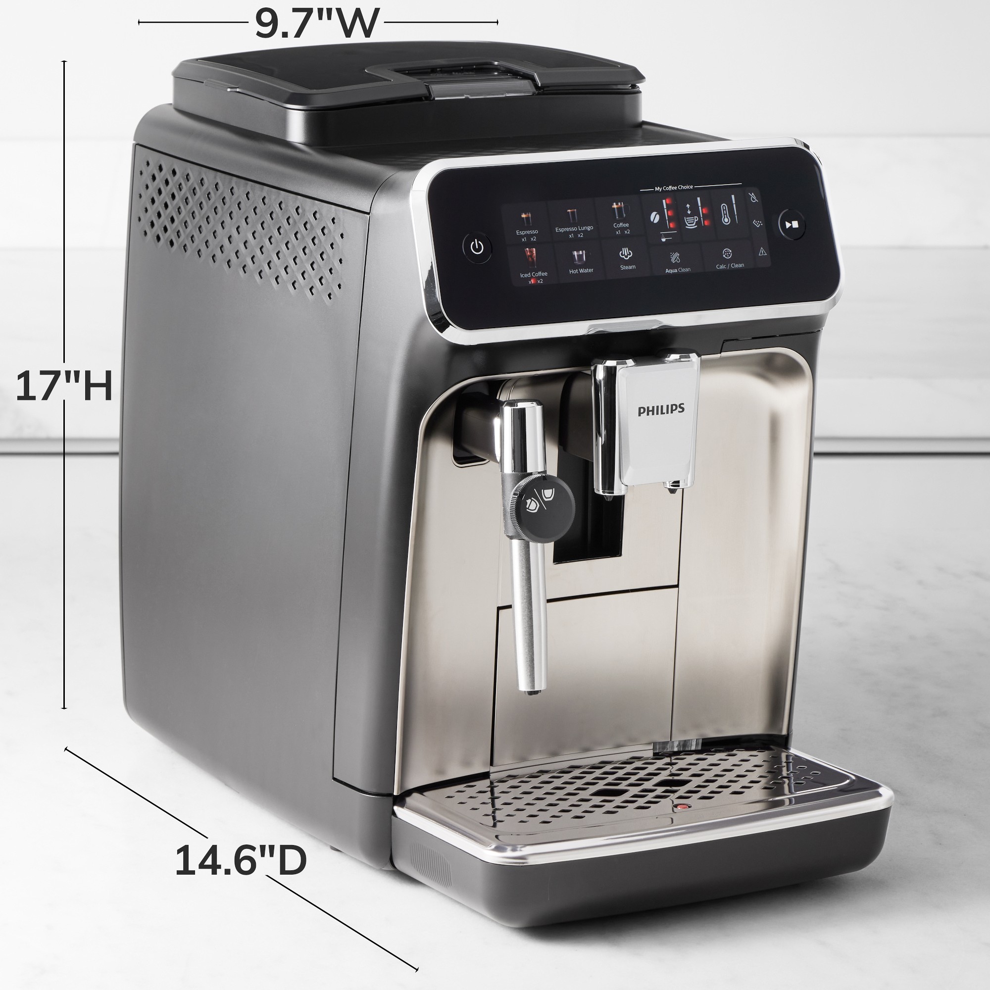 Philips 3300 Series Fully-Automatic Espresso Machine with Milk Frother