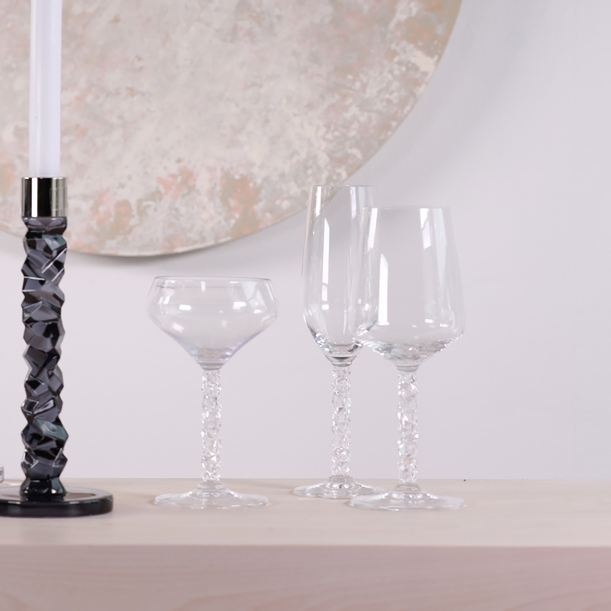 Orrefors Carat Wine Glasses, Set of 2