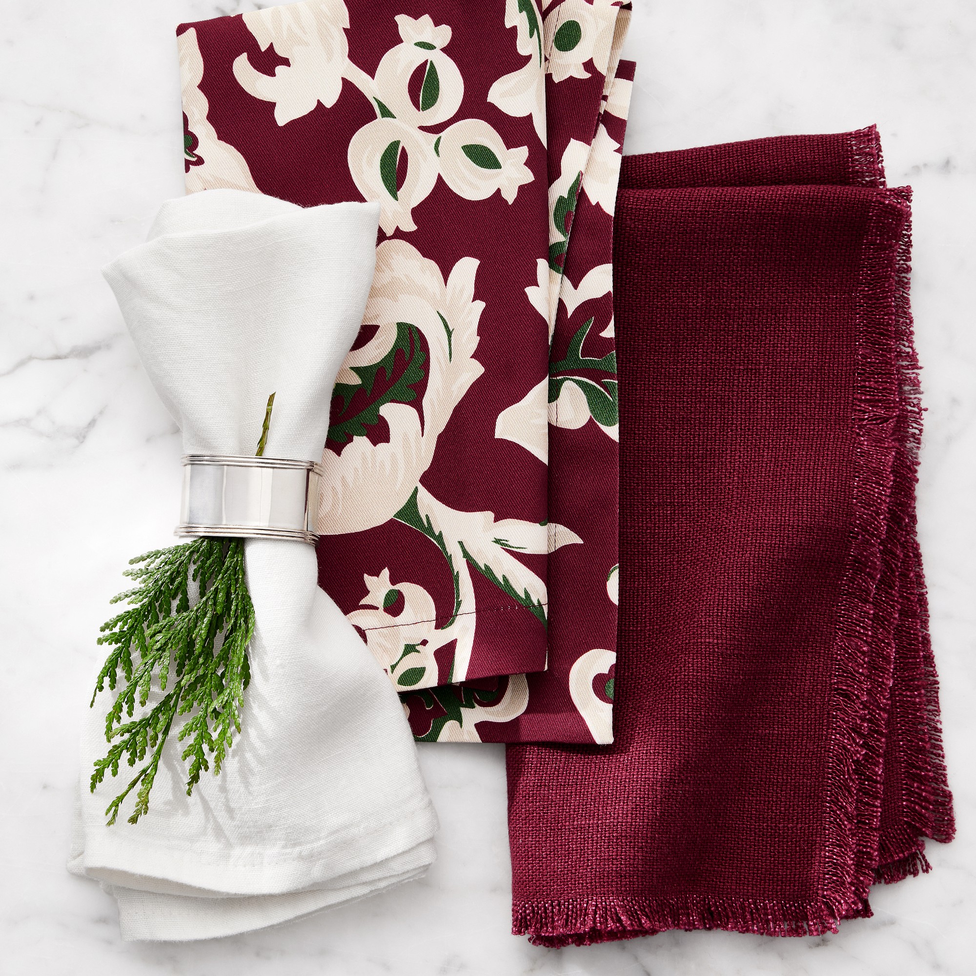 Fringed Napkins, Set of 4