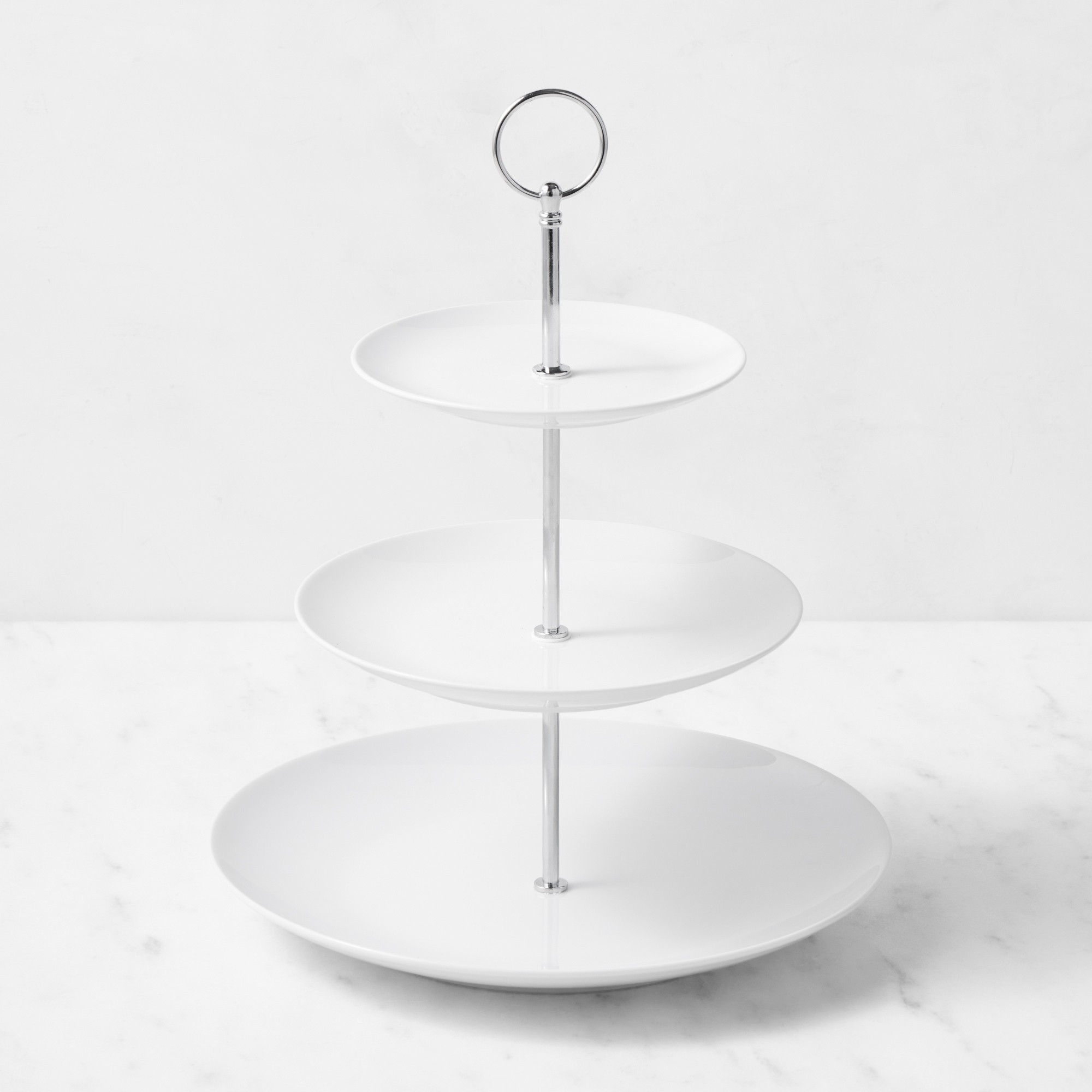 Pillivuyt Coupe Porcelain 3-Tiered Stand