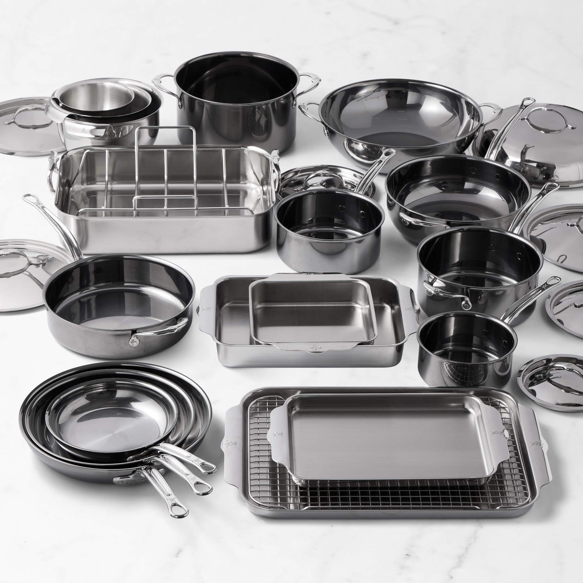 Hestan Nanobond ® Titanium Stainless-Steel 27-Piece Cookware Set