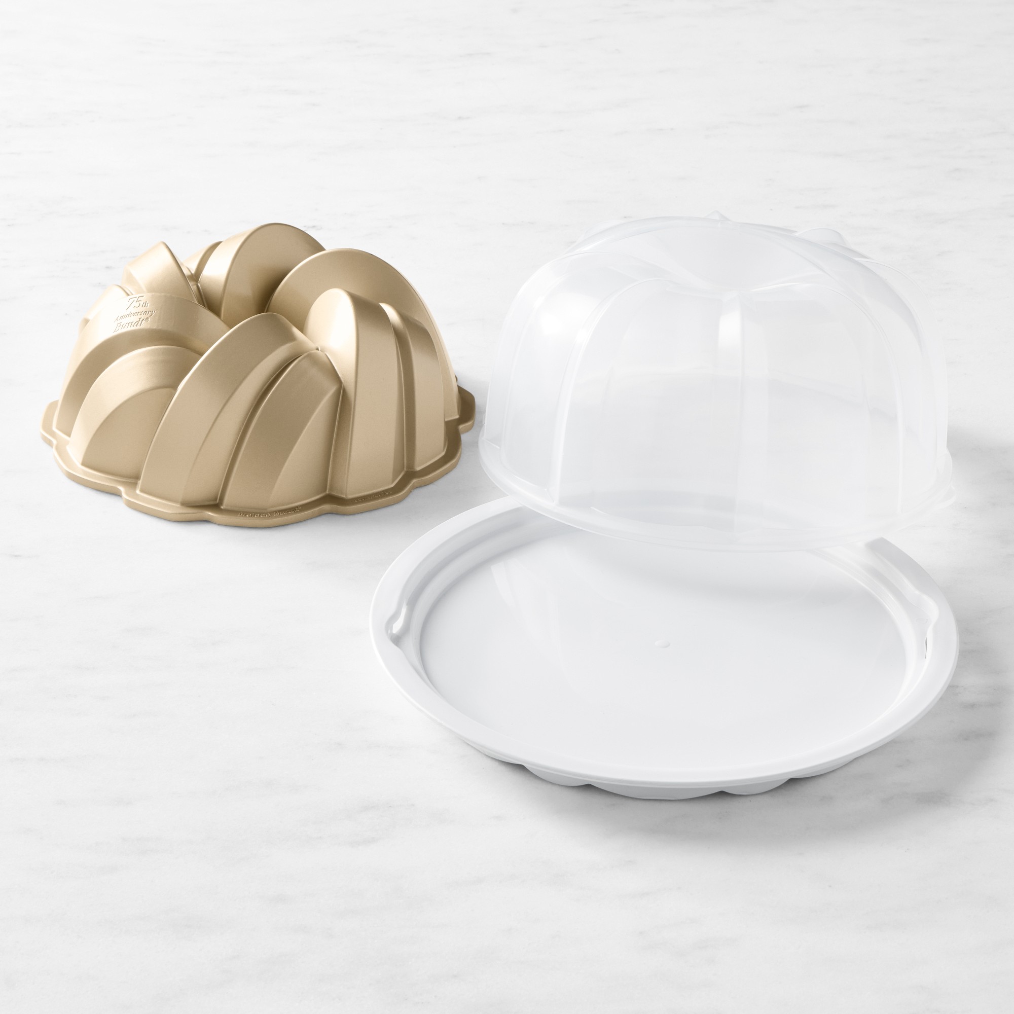 Nordic Ware Braided Cast Bundt & Cake Keeper Set