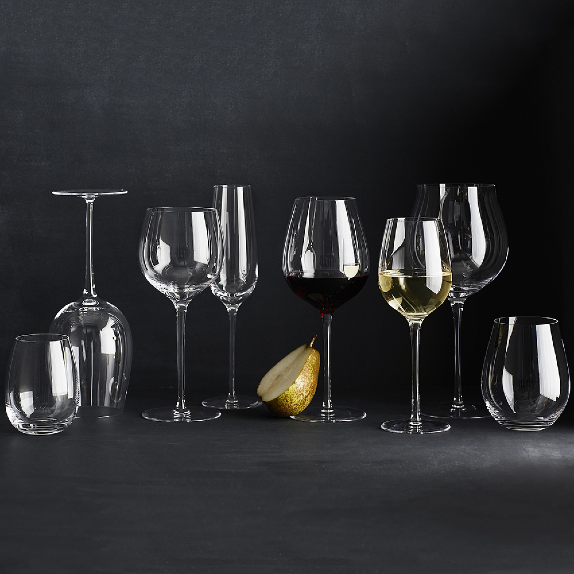 Williams Sonoma Reserve Stemless White Wine Glasses