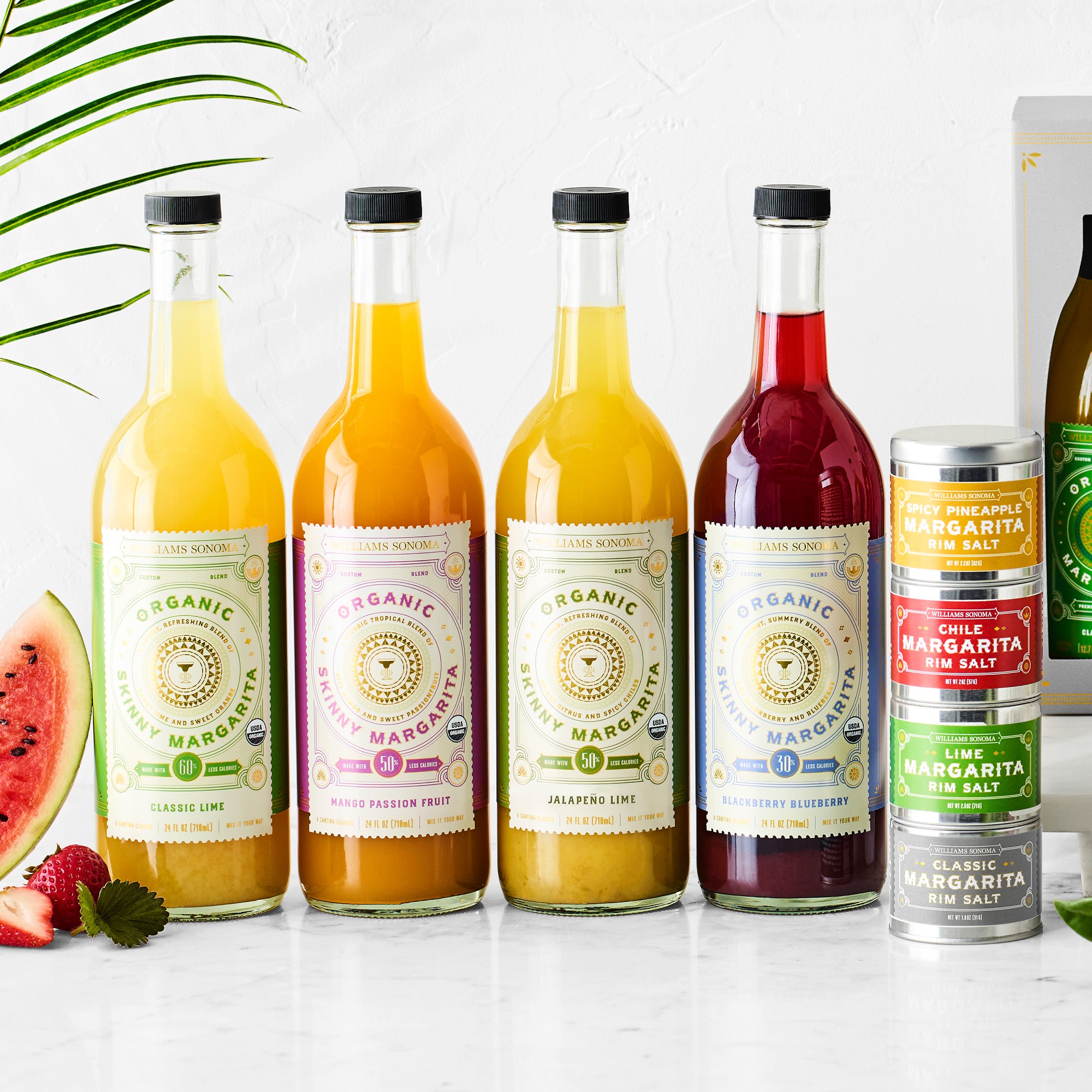 Williams Sonoma Skinny Organic Margarita Mix, Blackberry Blueberry