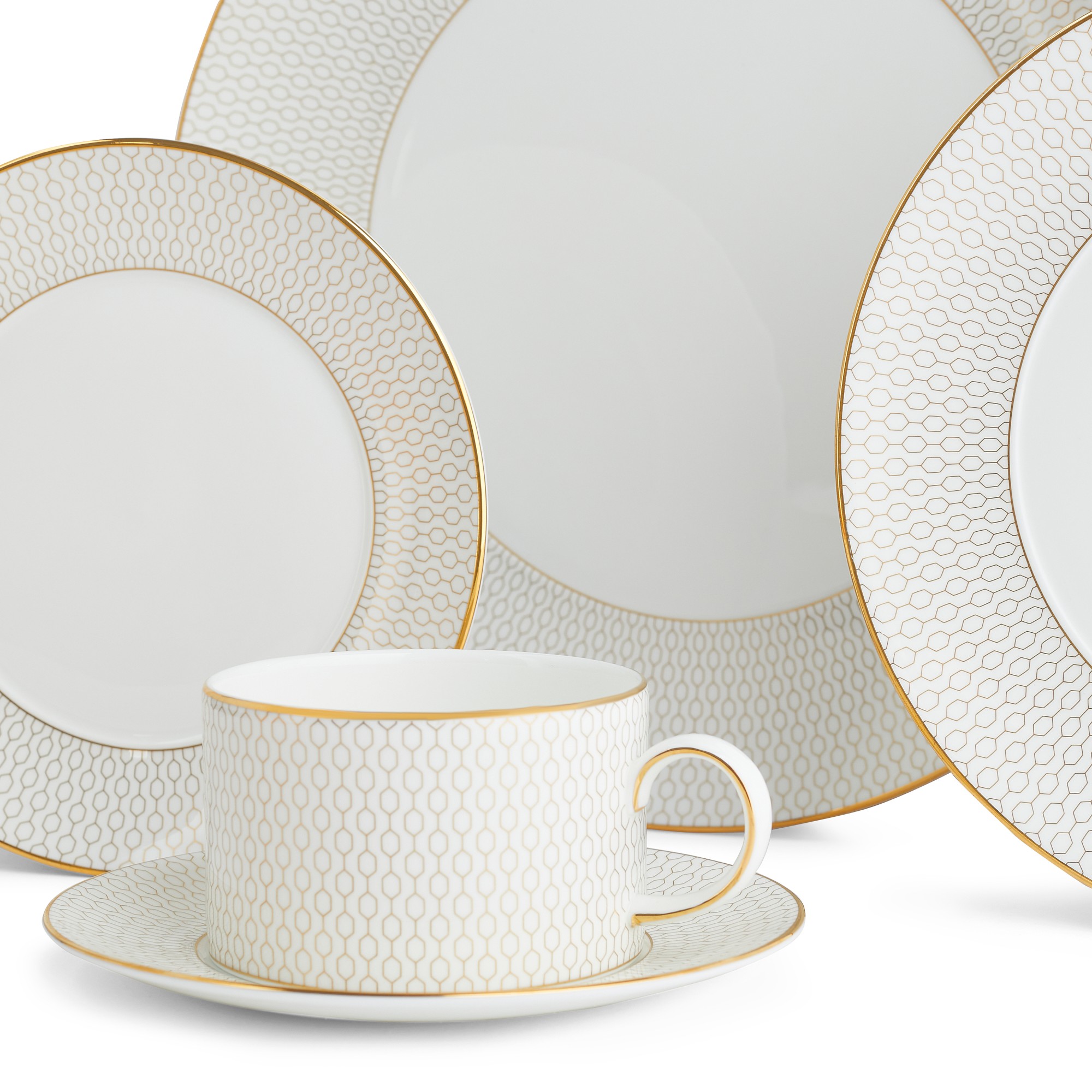 Wedgwood Gio Gold 5-Piece Dinnerware Set