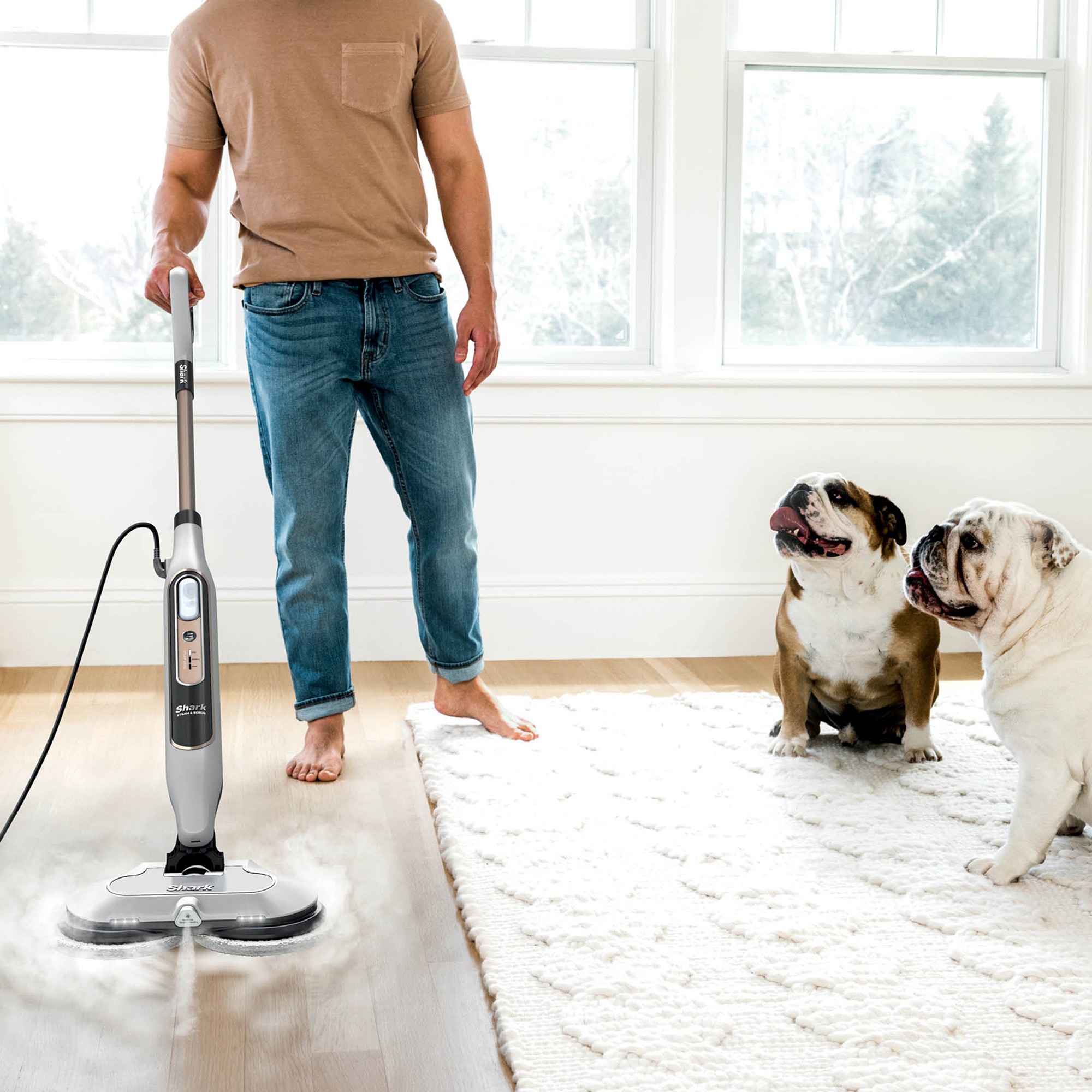 Shark® Steam & Scrub Steam Scrubbing and Sanitizing Steam Blaster® Mop