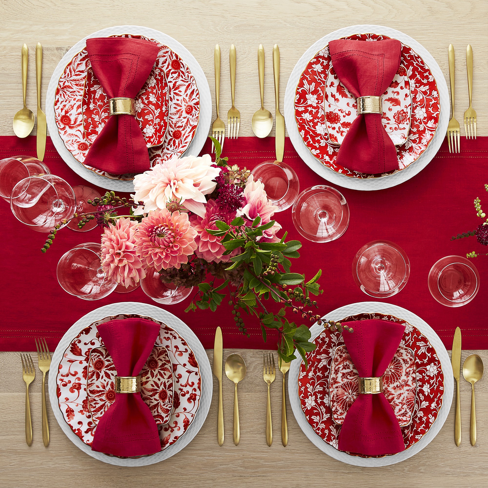 Linen Double Hemstitch Table Runner