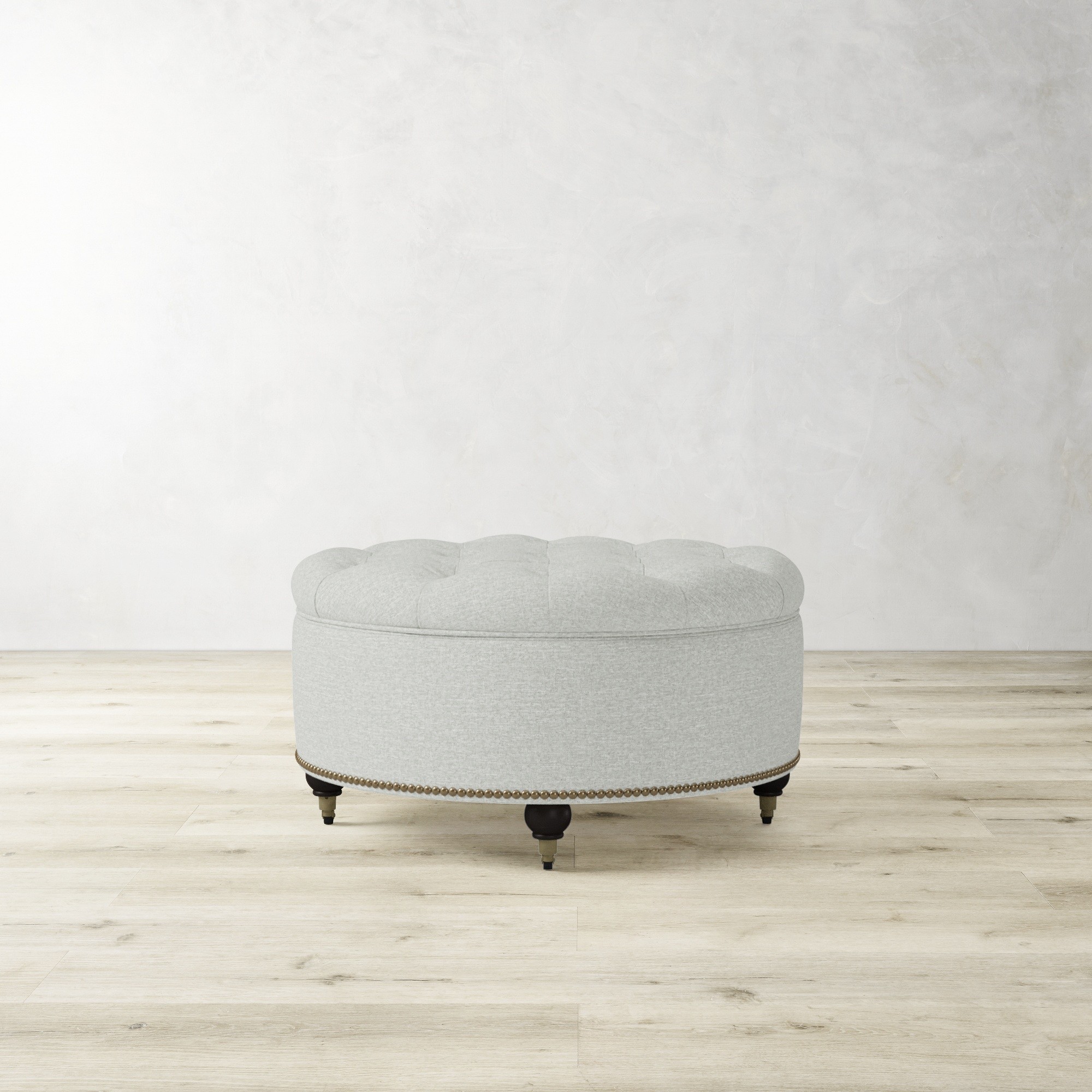 Soho Tufted Round Storage Ottoman (36)